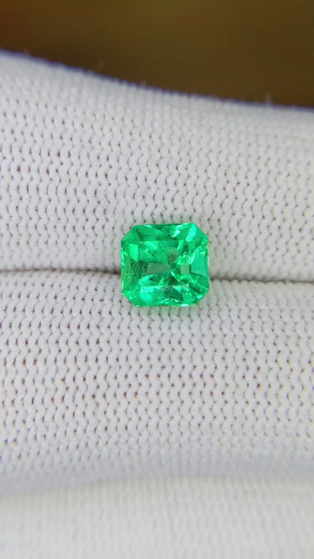 1.46 Ct. Emerald from Colombia Size Video