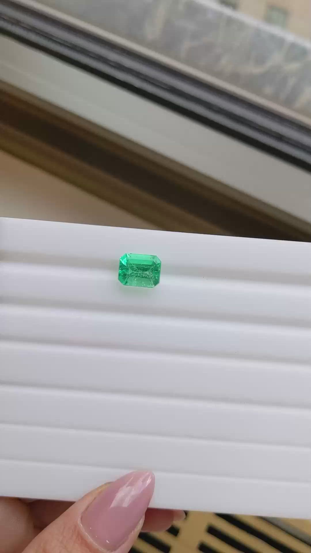 3.47 Ct. Emerald from Colombia Size Video