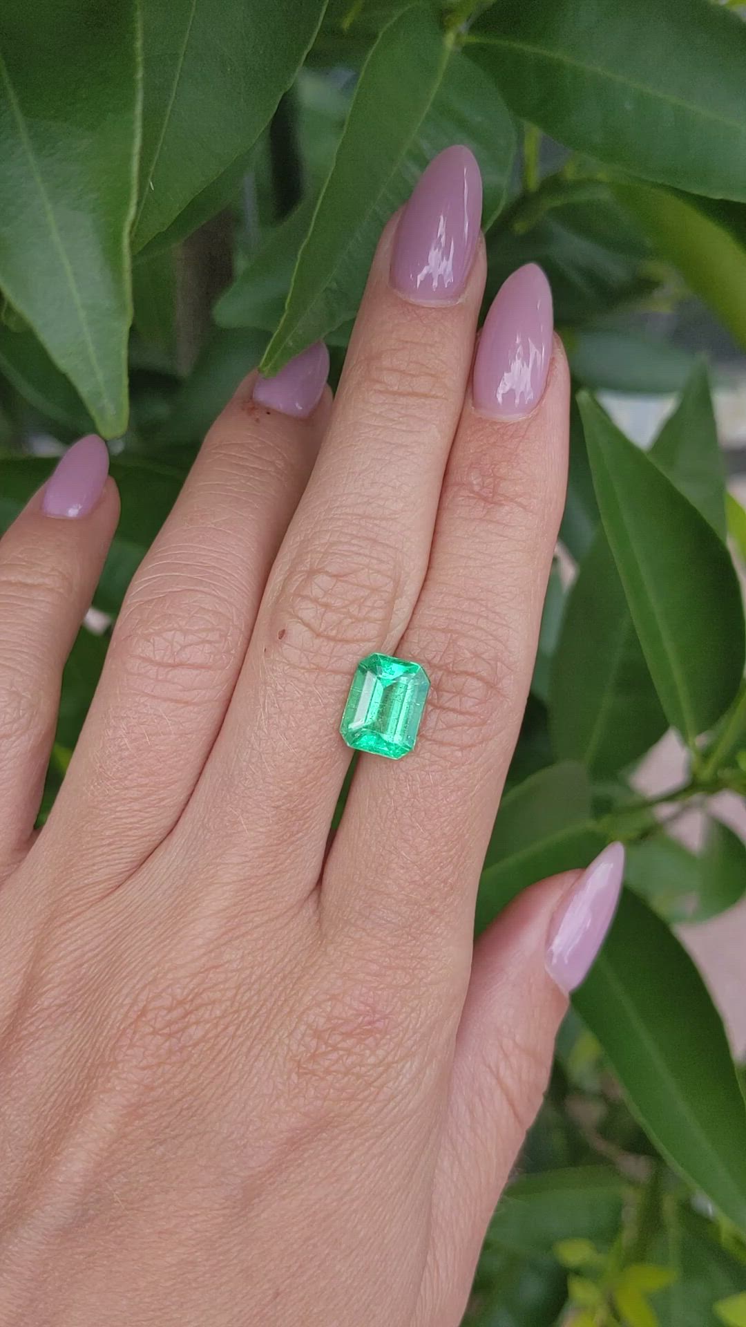 3.47 Ct. Emerald from Colombia Size Video