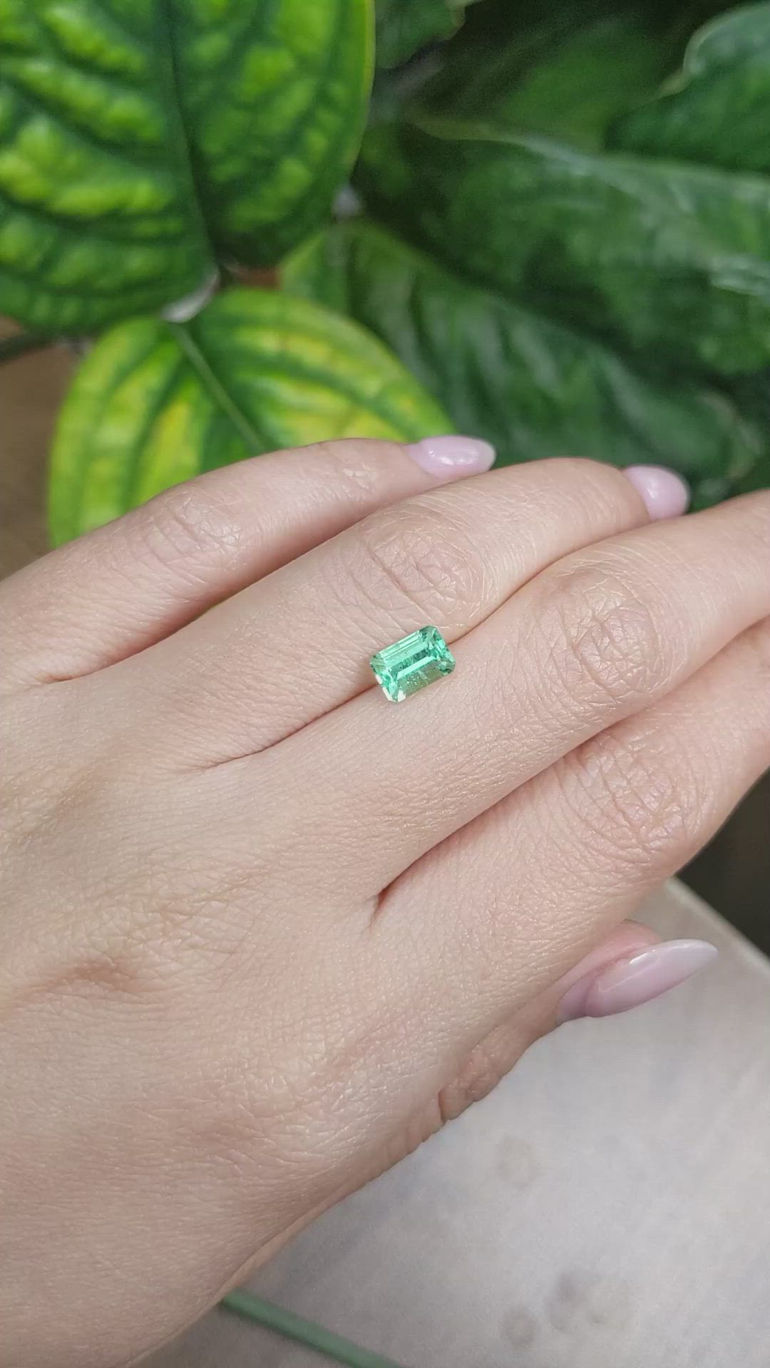 1.04 Ct. Emerald from Russia Size Video