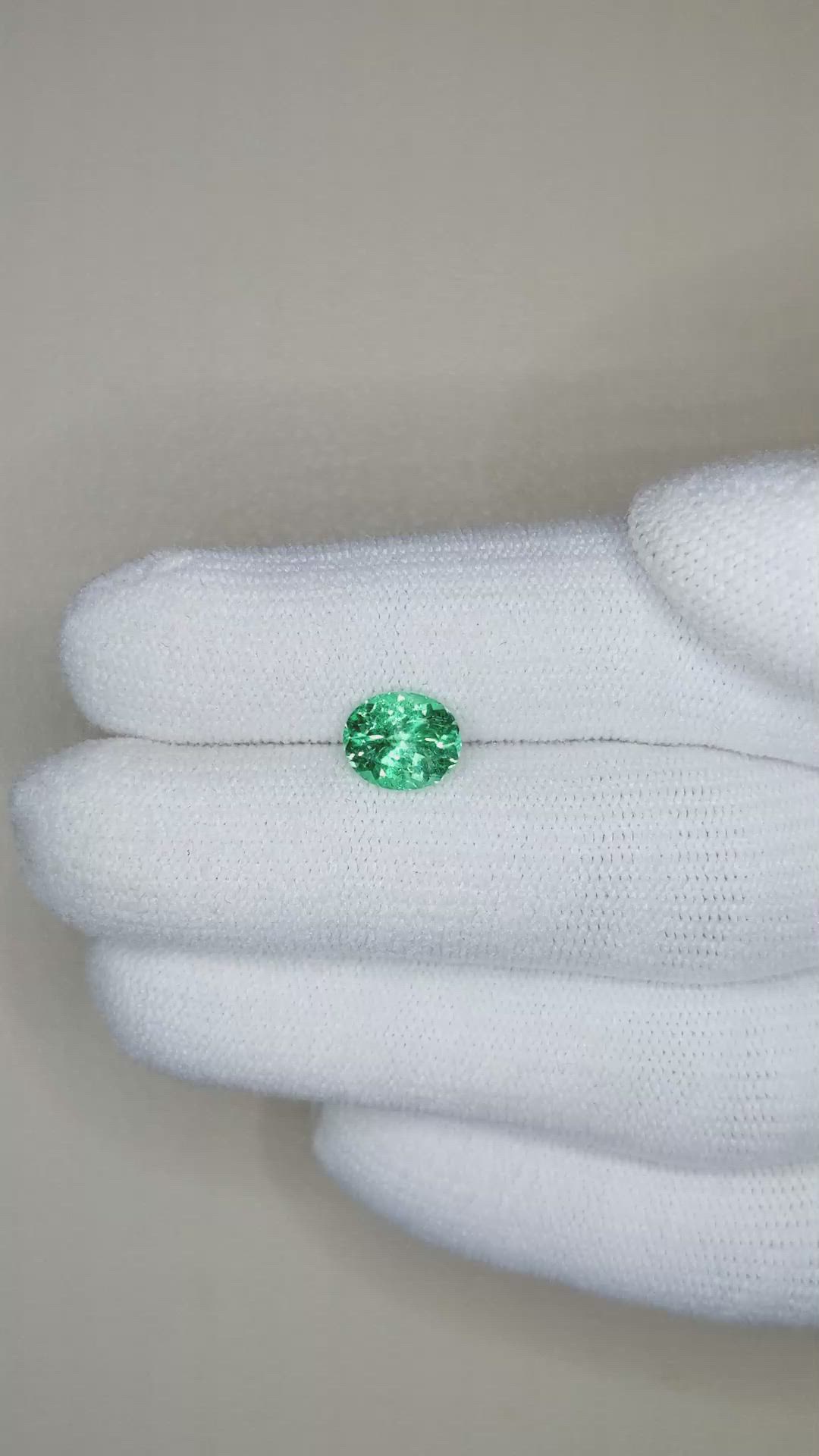 1.24 Ct. Emerald from Russia Size Video