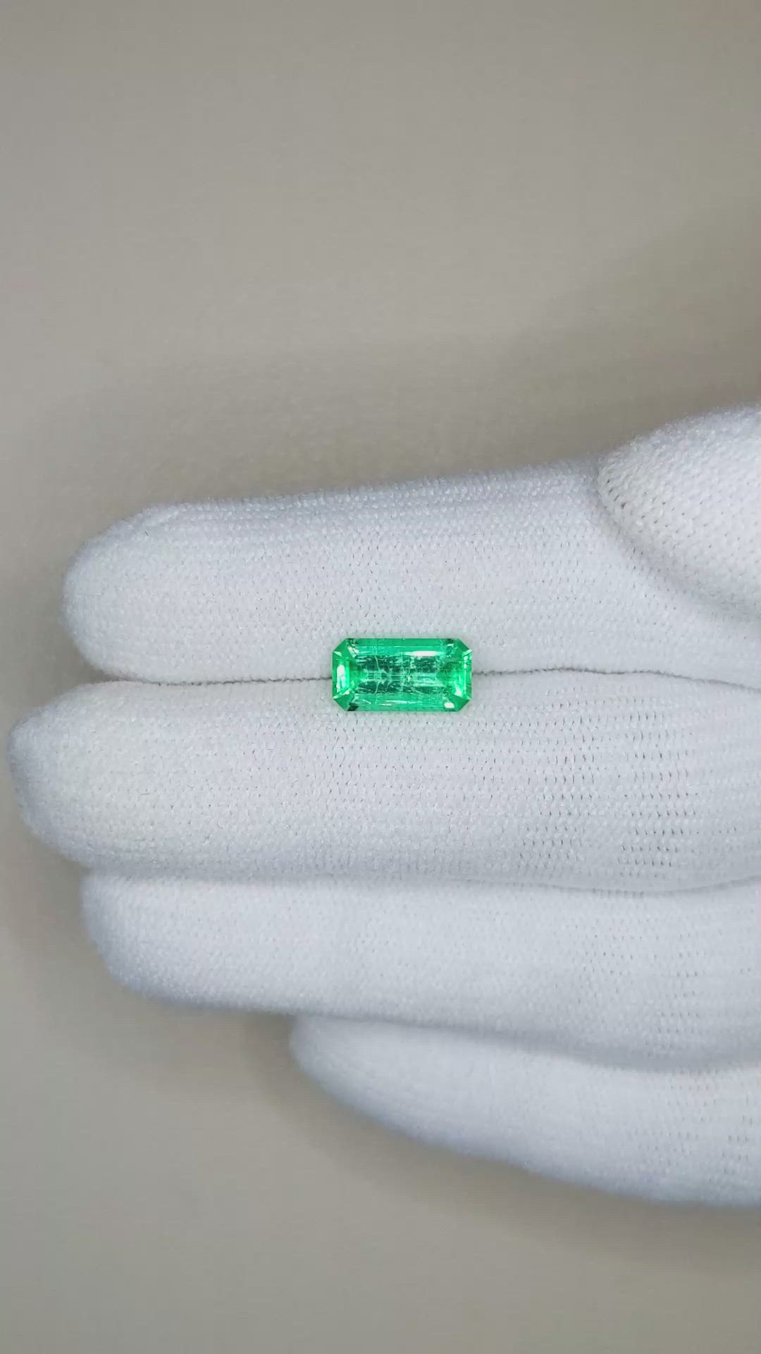 1.59 Ct. Emerald from Russia Size Video