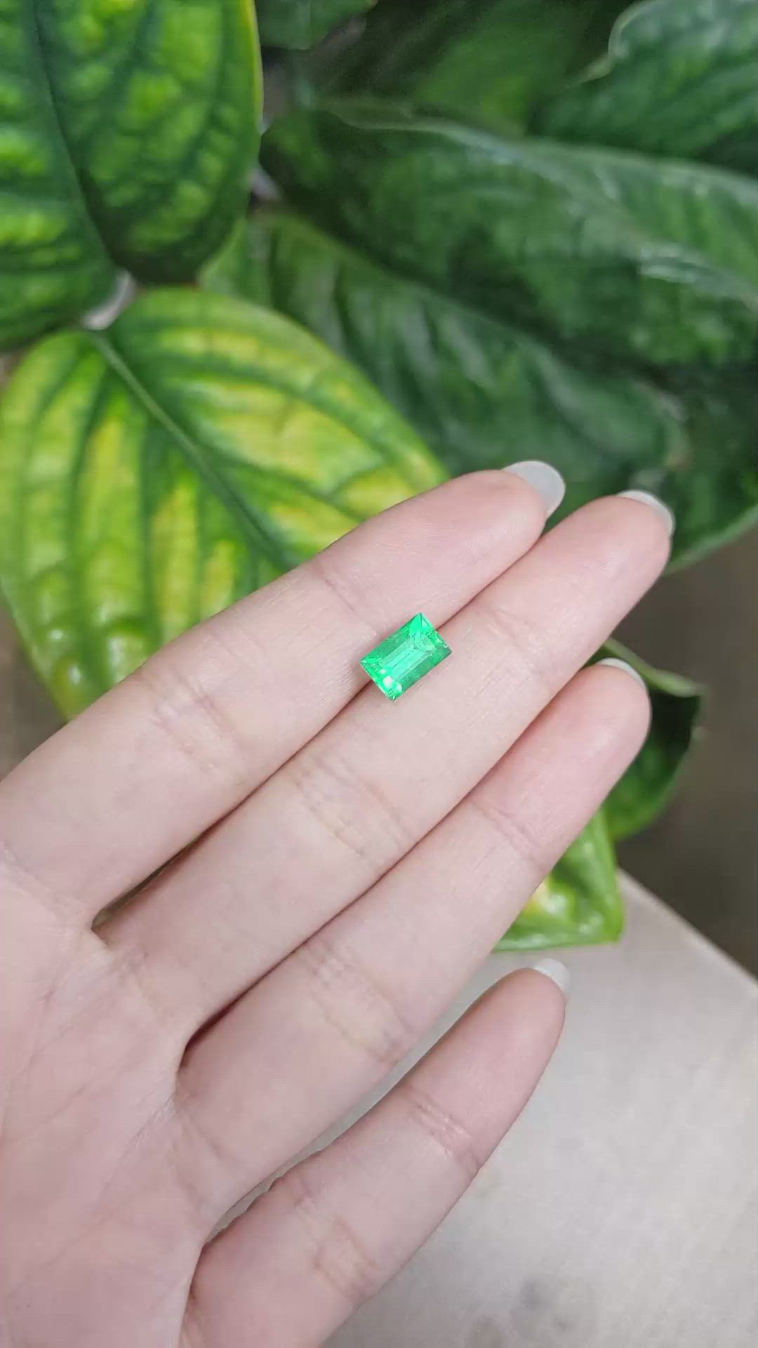 1.63 Ct. Emerald from Russia Size Video