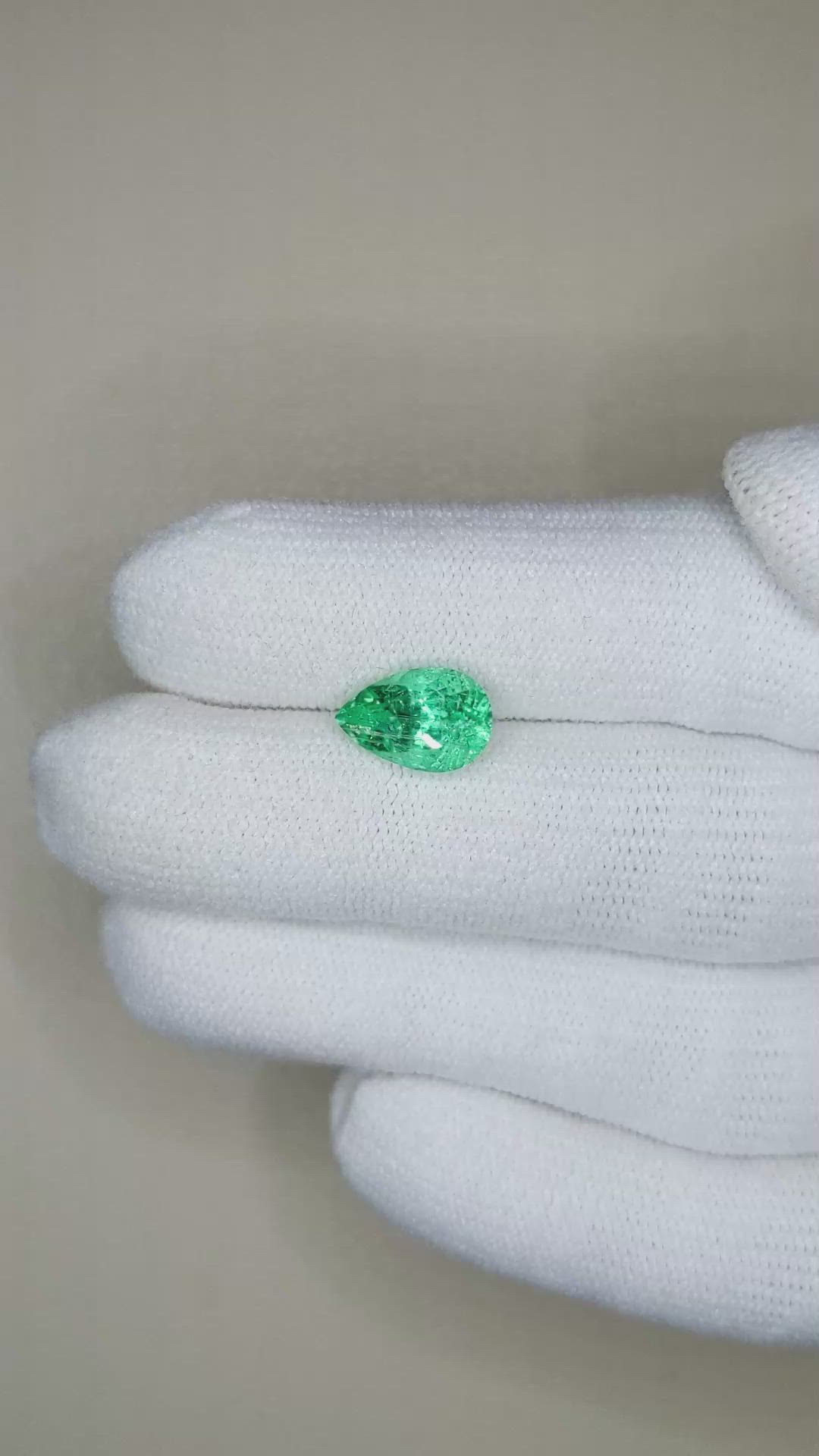 1.90 Ct. Emerald from Russia Size Video