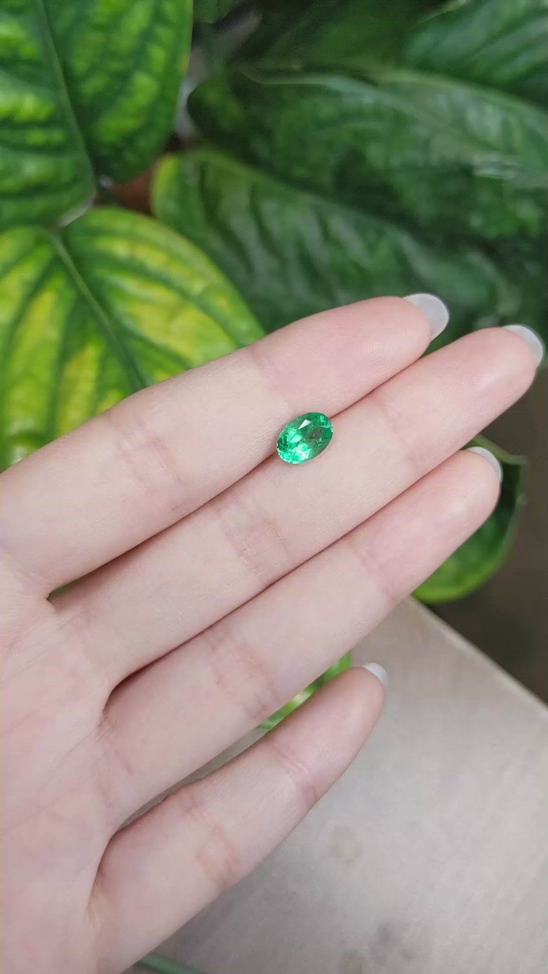 1.30 Ct. Emerald from Russia Size Video