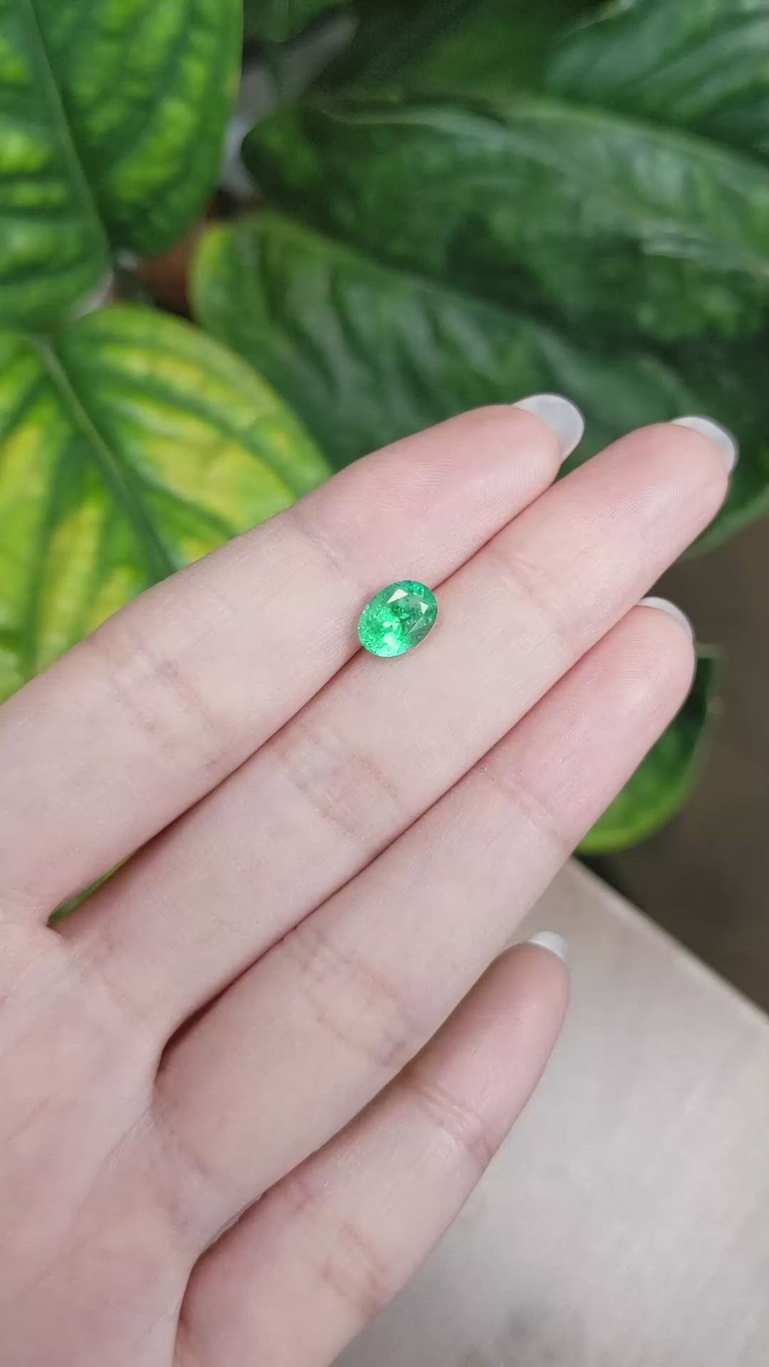 1.35 Ct. Emerald from Russia Size Video