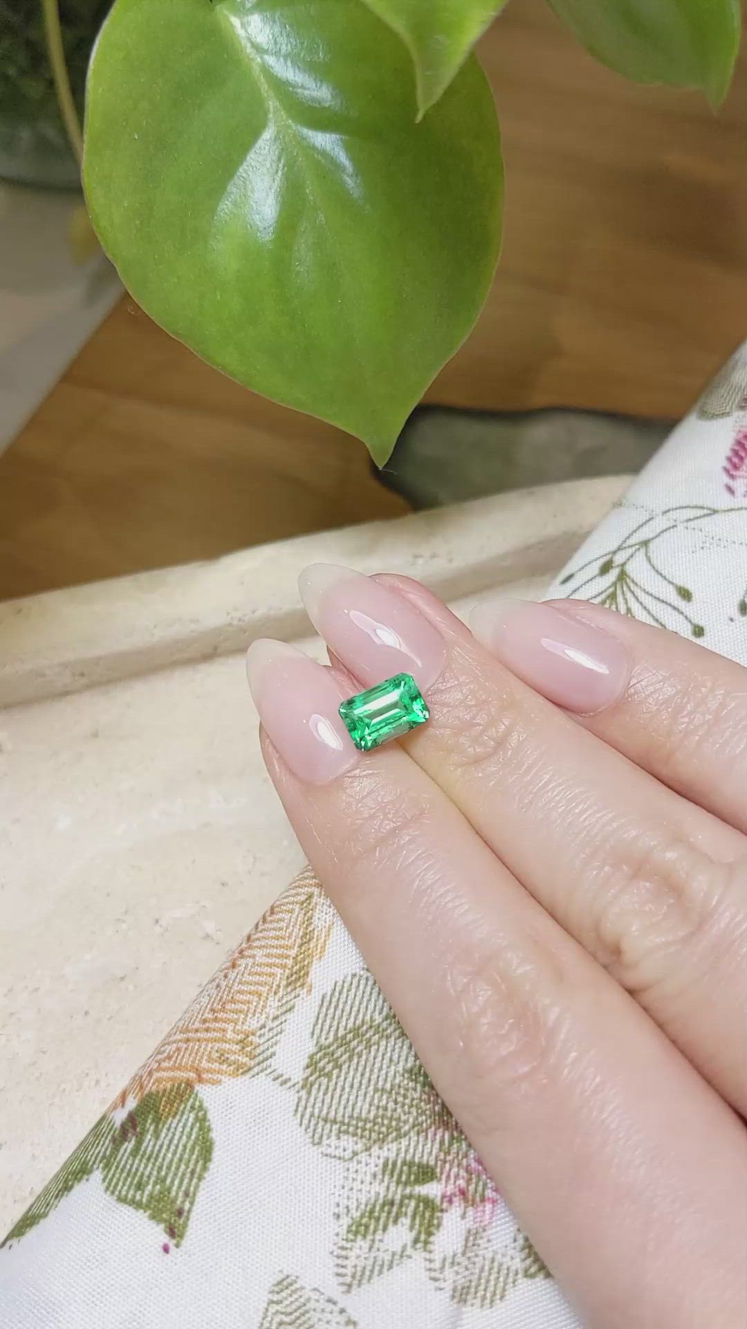 1.61 Ct. Emerald from Russia Size Video