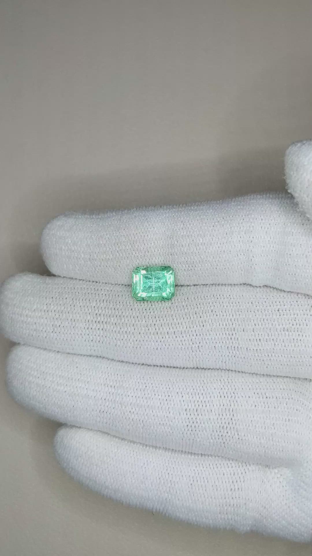 2.22 Ct. Emerald from Russia Size Video