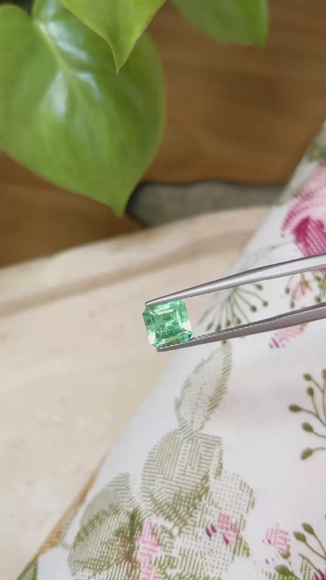 1.61 Ct. Emerald from Russia Size Video
