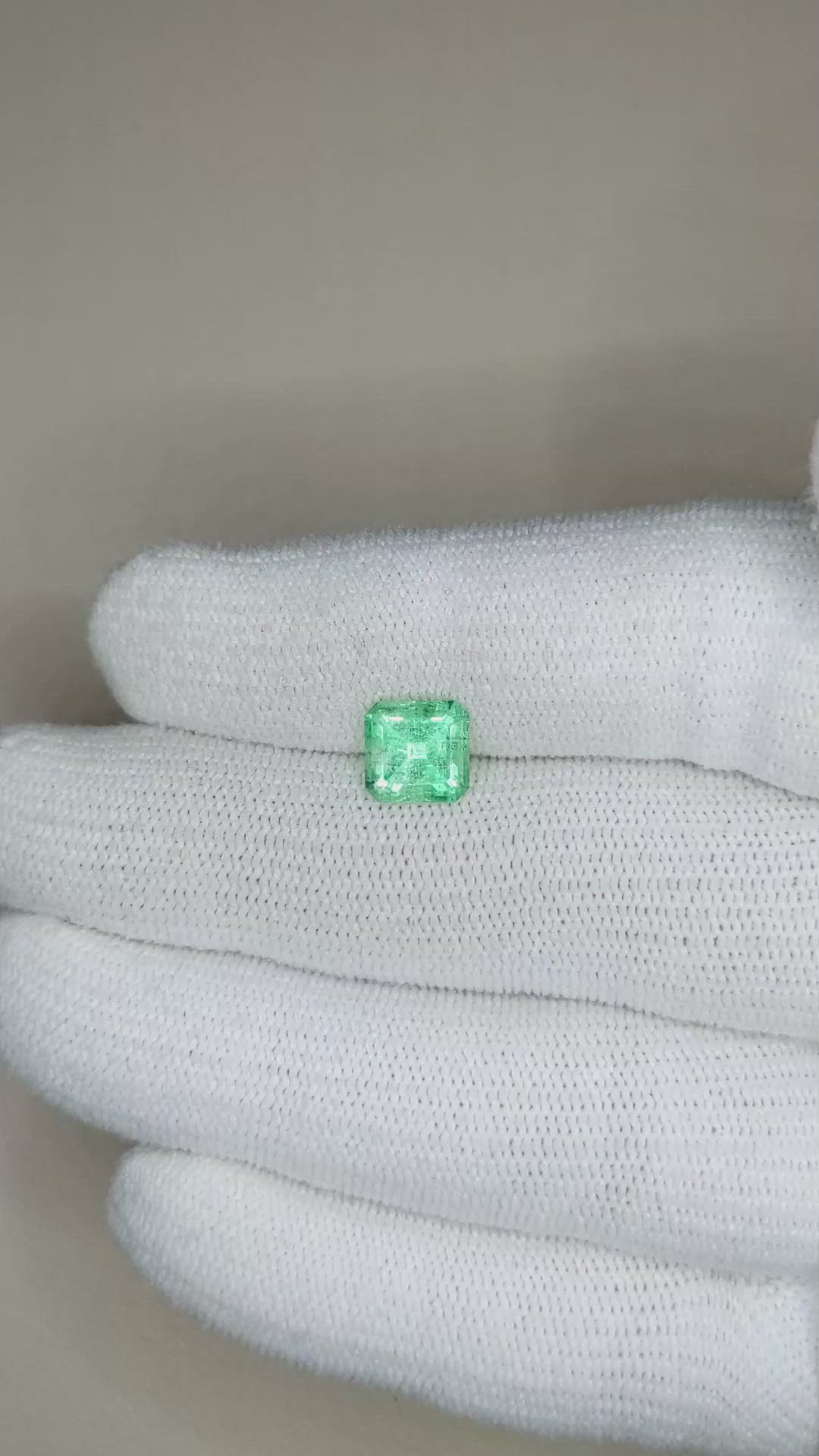 1.61 Ct. Emerald from Russia Size Video