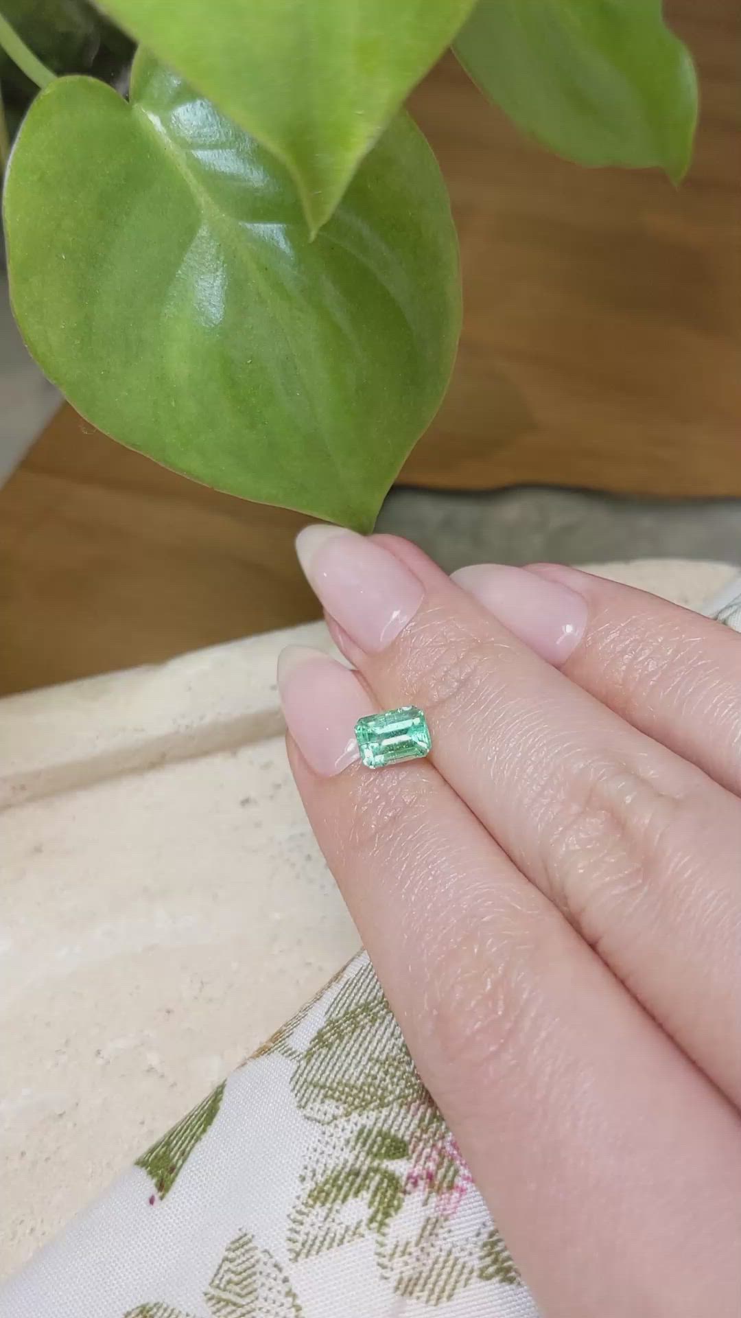 1.11 Ct. Emerald from Russia Size Video