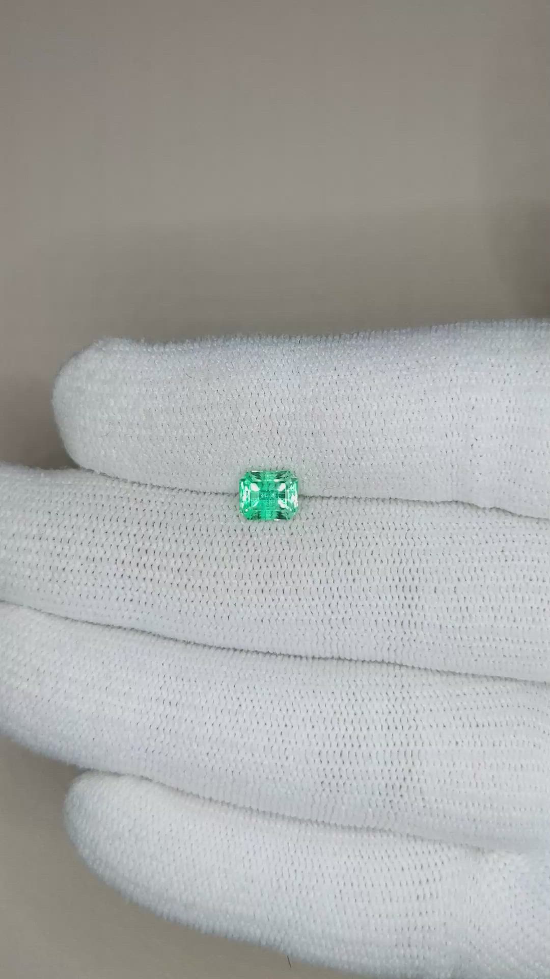 1.02 Ct. Emerald from Russia Size Video
