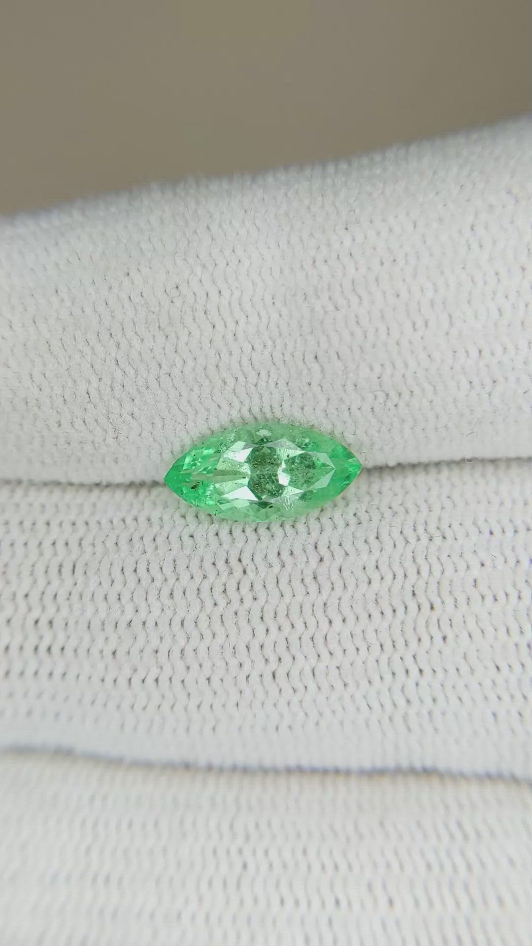1.29 Ct. Emerald from Russia Size Video