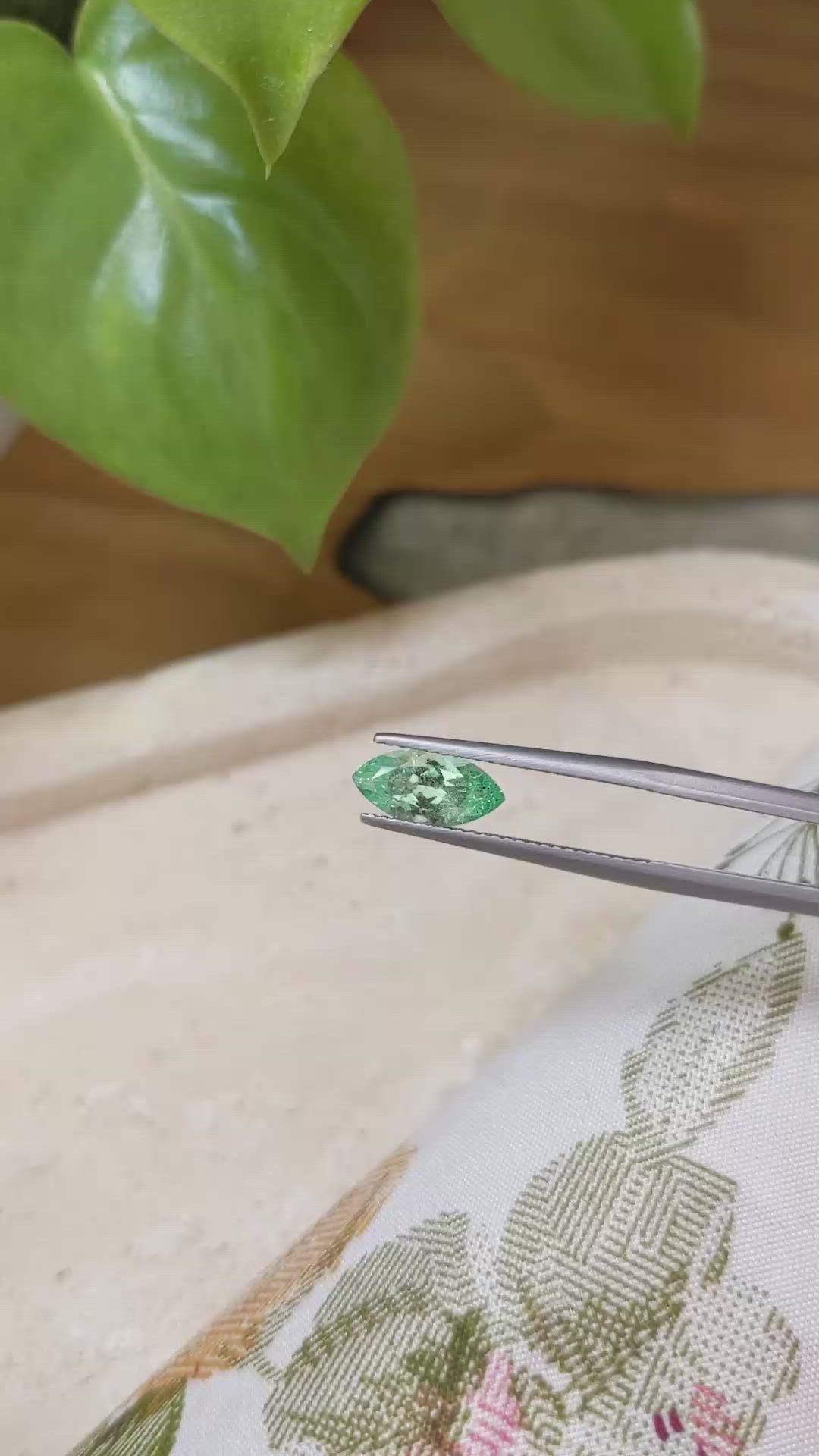 1.29 Ct. Emerald from Russia Size Video