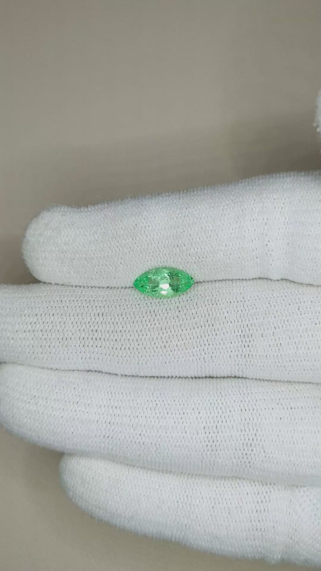 1.29 Ct. Emerald from Russia Size Video