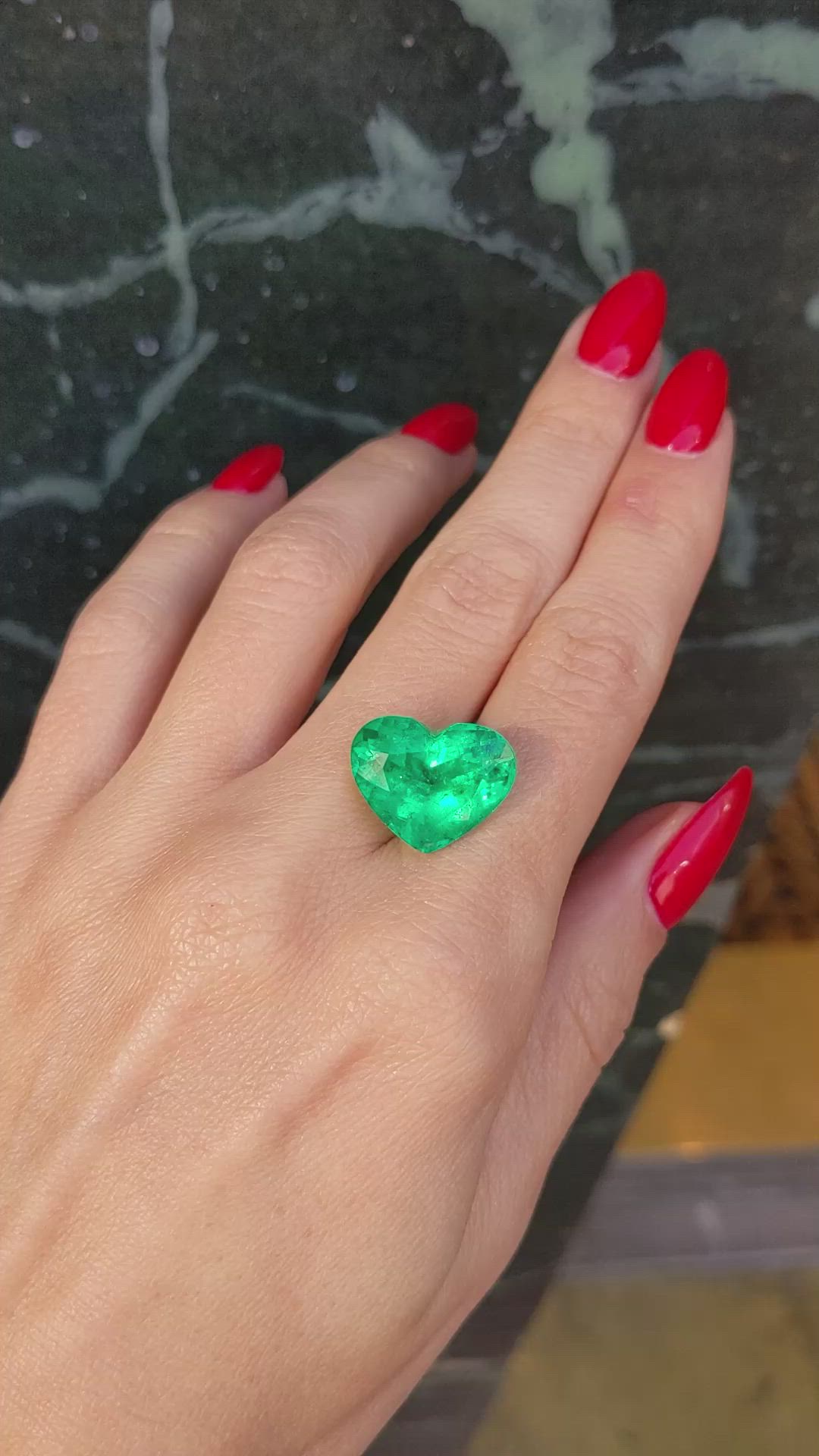 11.50 Ct. Emerald from Colombia Size Video