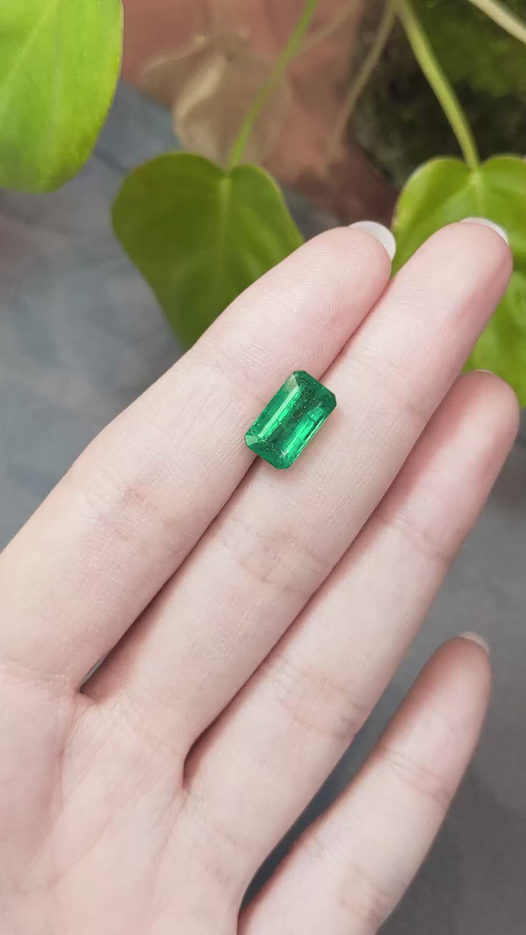 2.97 Ct. Emerald from Zambia Size Video