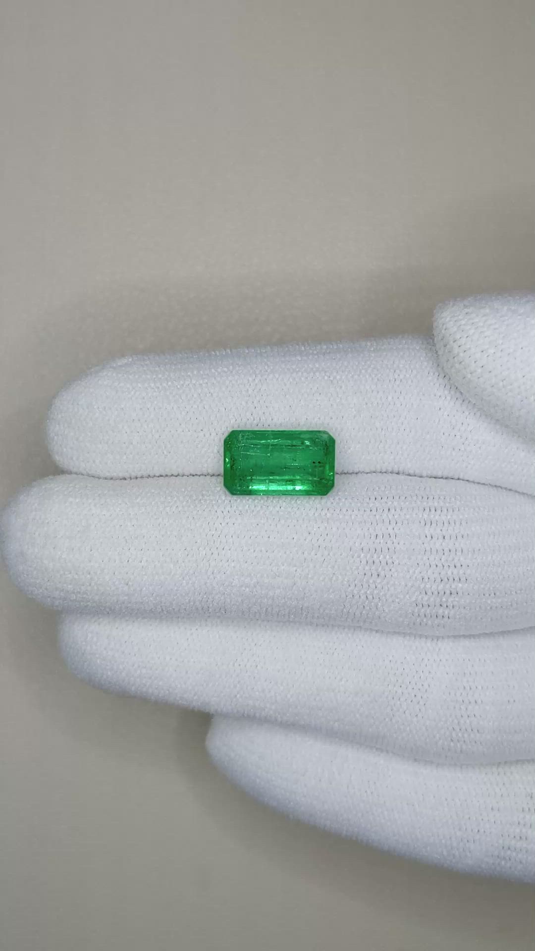 2.97 Ct. Emerald from Zambia Size Video