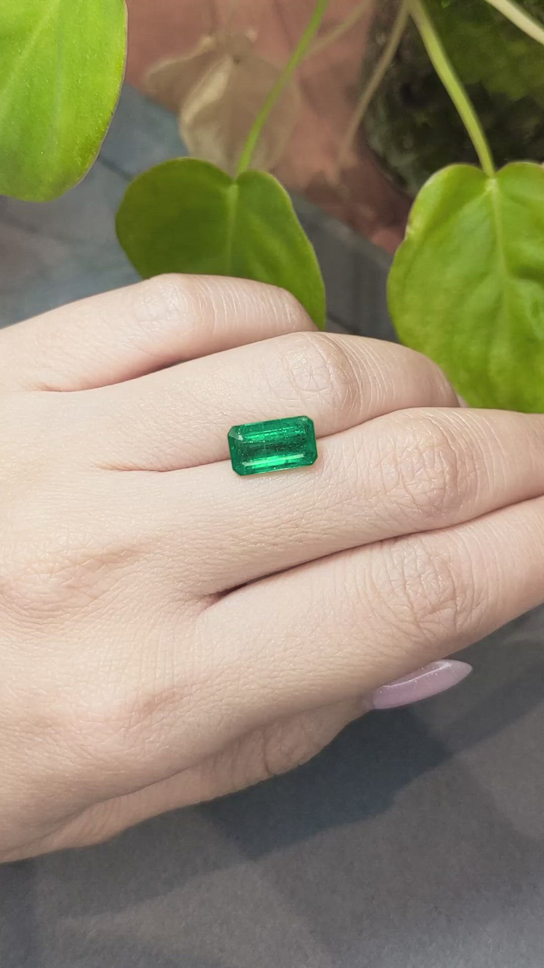 2.97 Ct. Emerald from Zambia Size Video