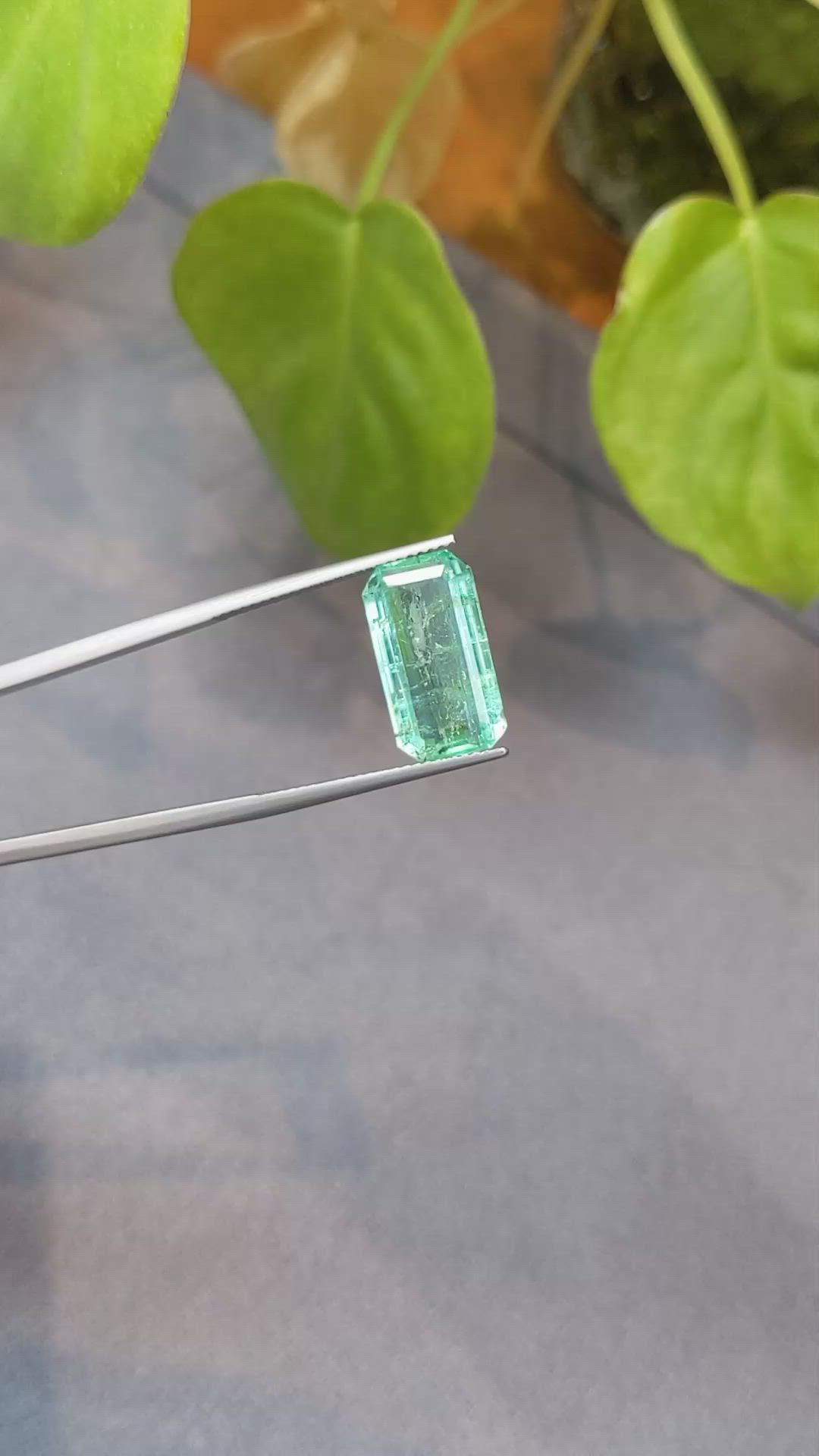 6.89 Ct. Emerald from Colombia Size Video