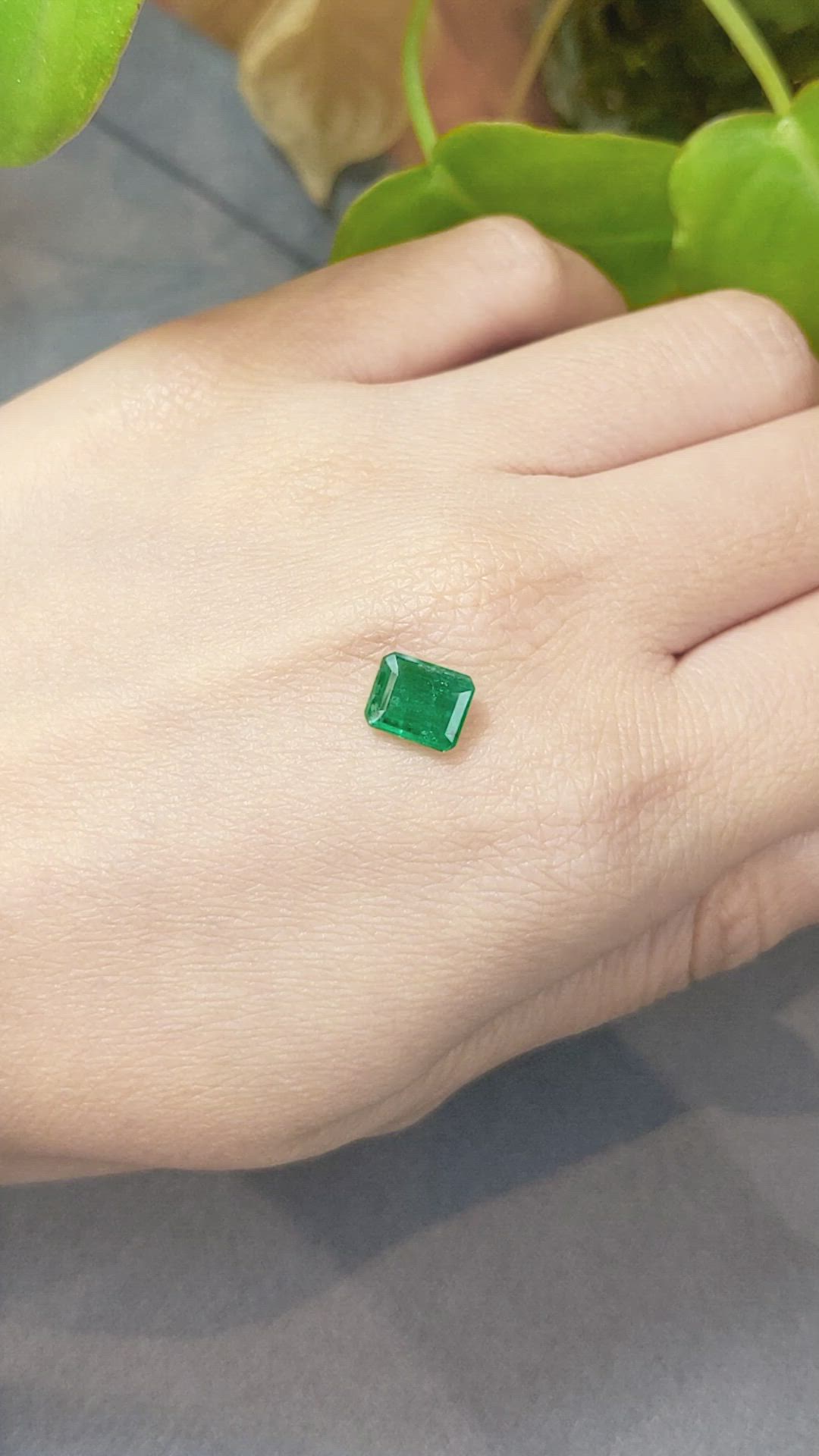 1.42 Ct. Emerald from Zambia Size Video
