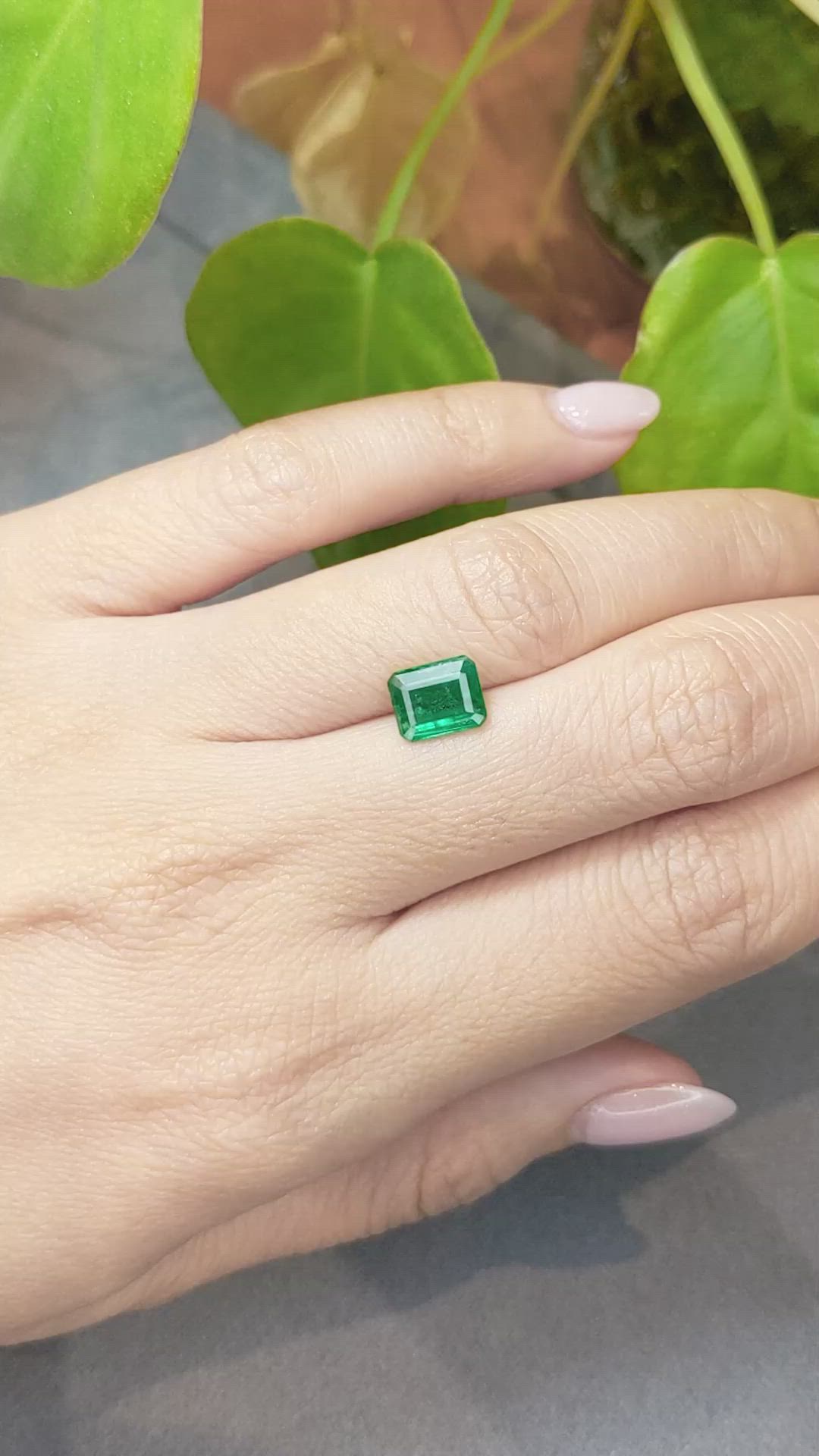 1.42 Ct. Emerald from Zambia Size Video