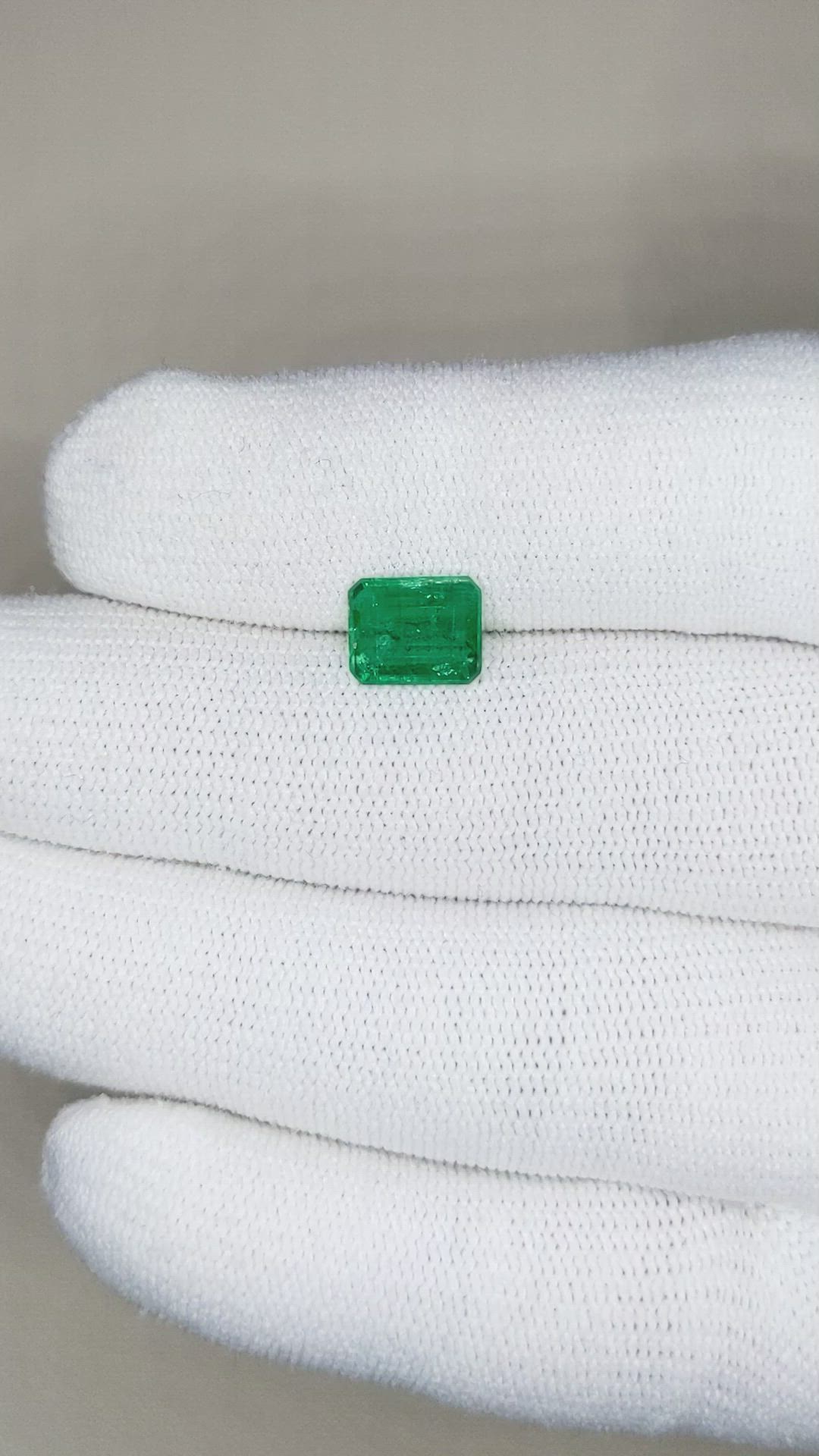 1.42 Ct. Emerald from Zambia Size Video