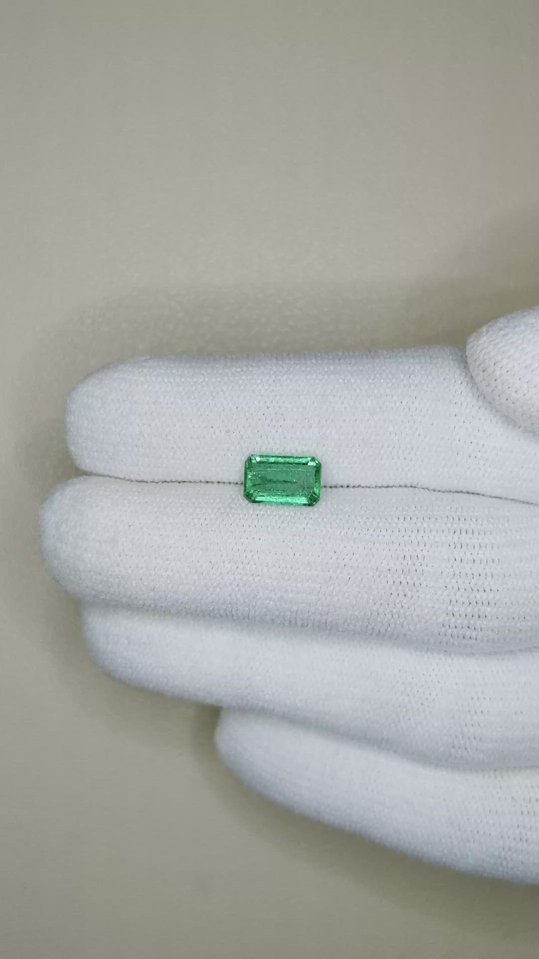 1.16 Ct. Emerald from Zambia Size Video