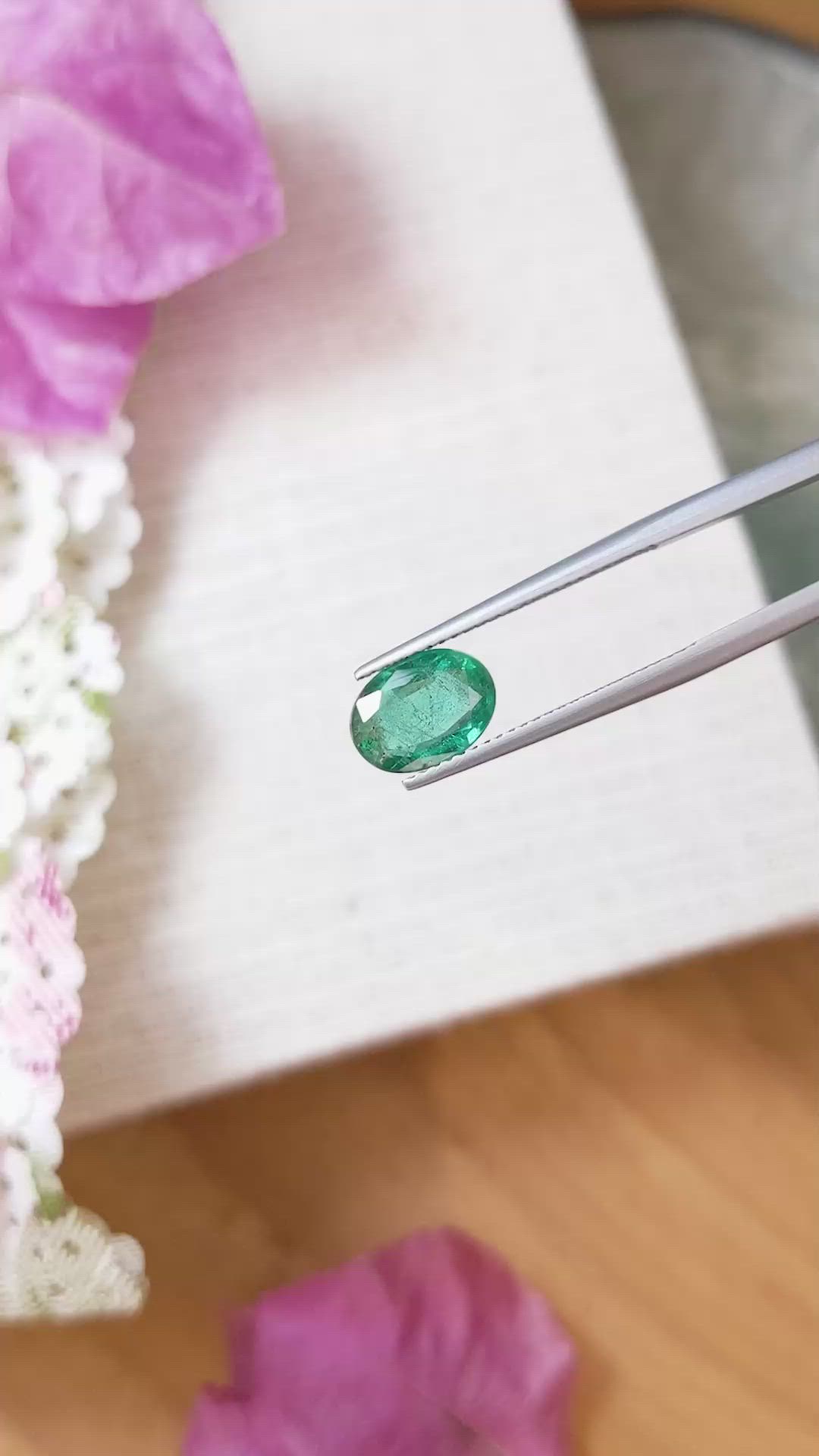 2.20 Ct. Emerald from Zambia Size Video