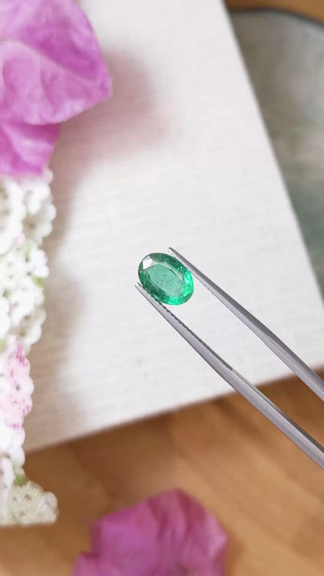 2.20 Ct. Emerald from Zambia Size Video
