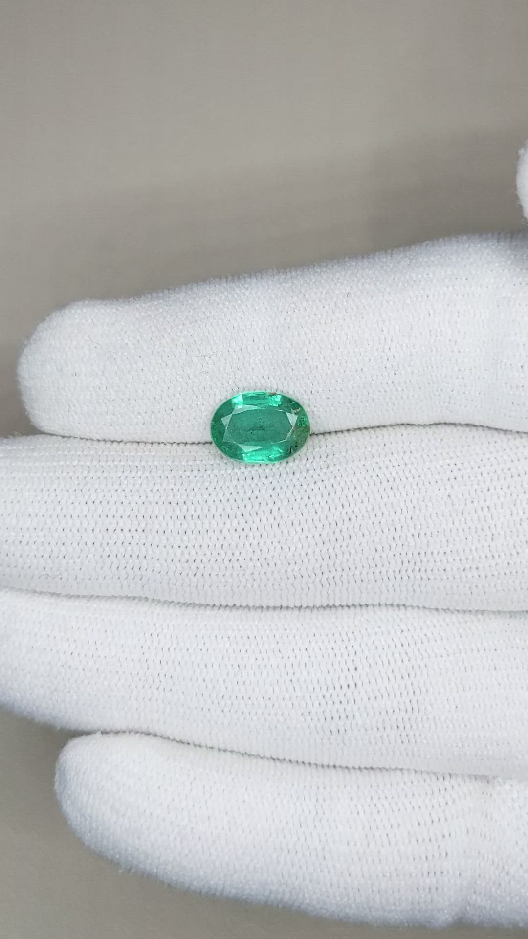 2.20 Ct. Emerald from Zambia Size Video