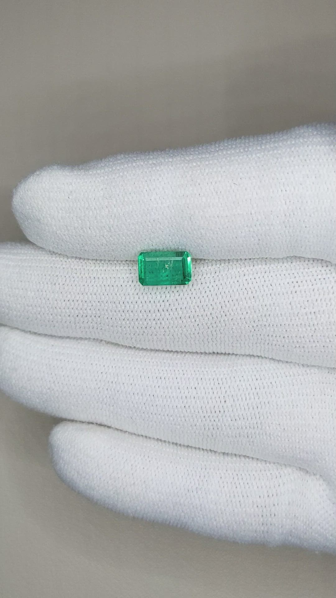 1.71 Ct. Emerald from Zambia Size Video