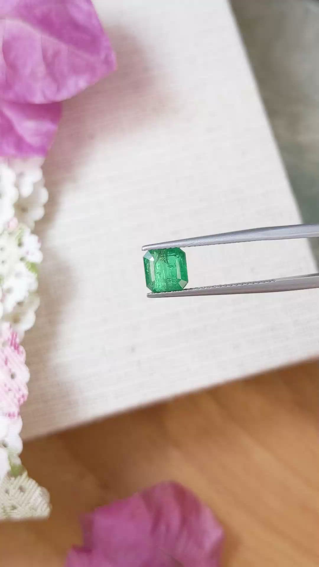 2.01 Ct. Emerald from Zambia Size Video