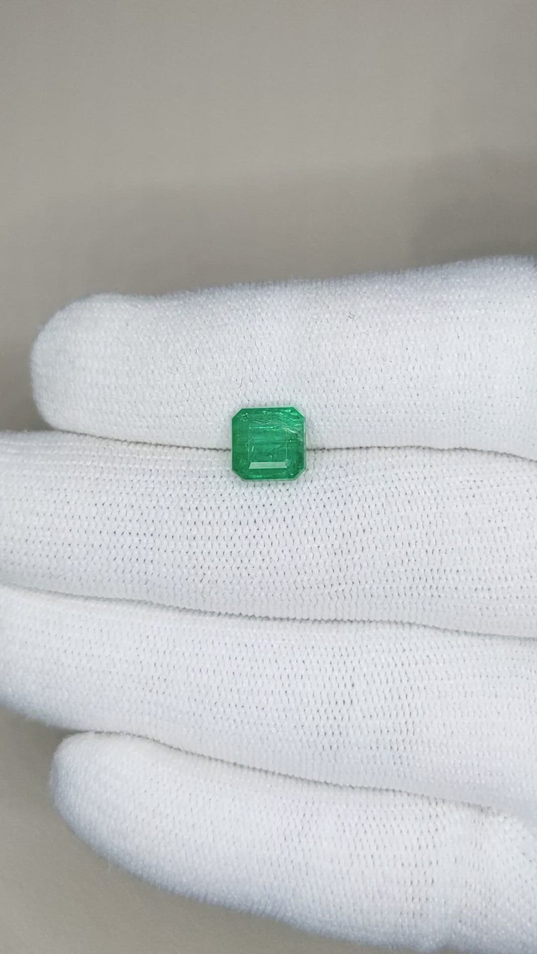 2.01 Ct. Emerald from Zambia Size Video