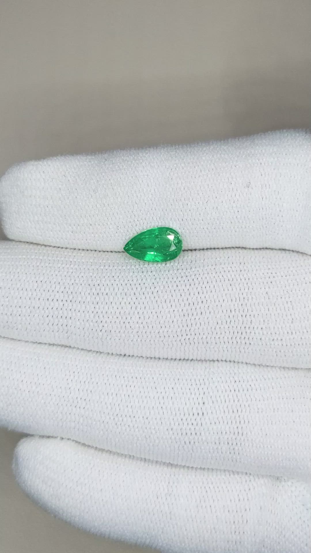 1.09 Ct. Emerald from Zambia Size Video