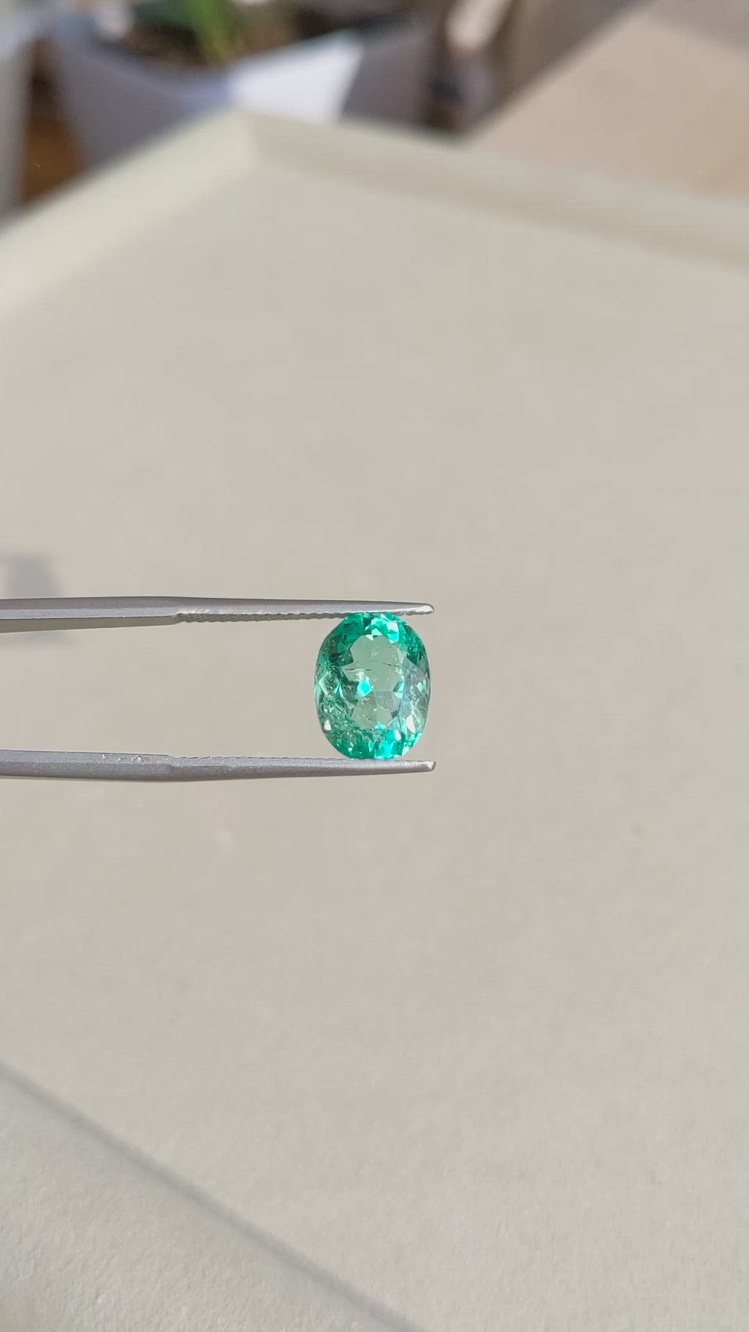 3.88 Ct. Emerald from Colombia Size Video