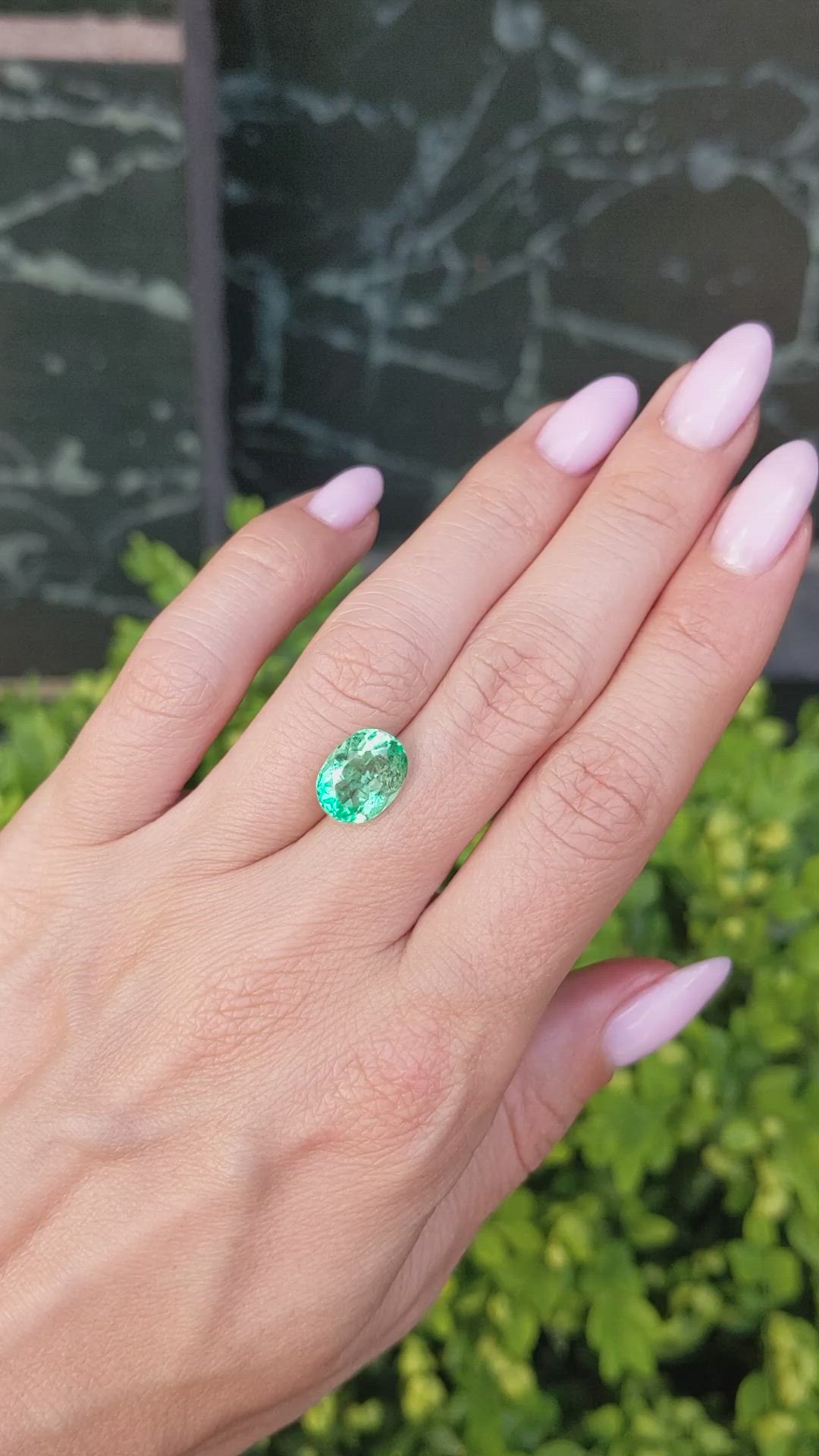 3.88 Ct. Emerald from Colombia Size Video
