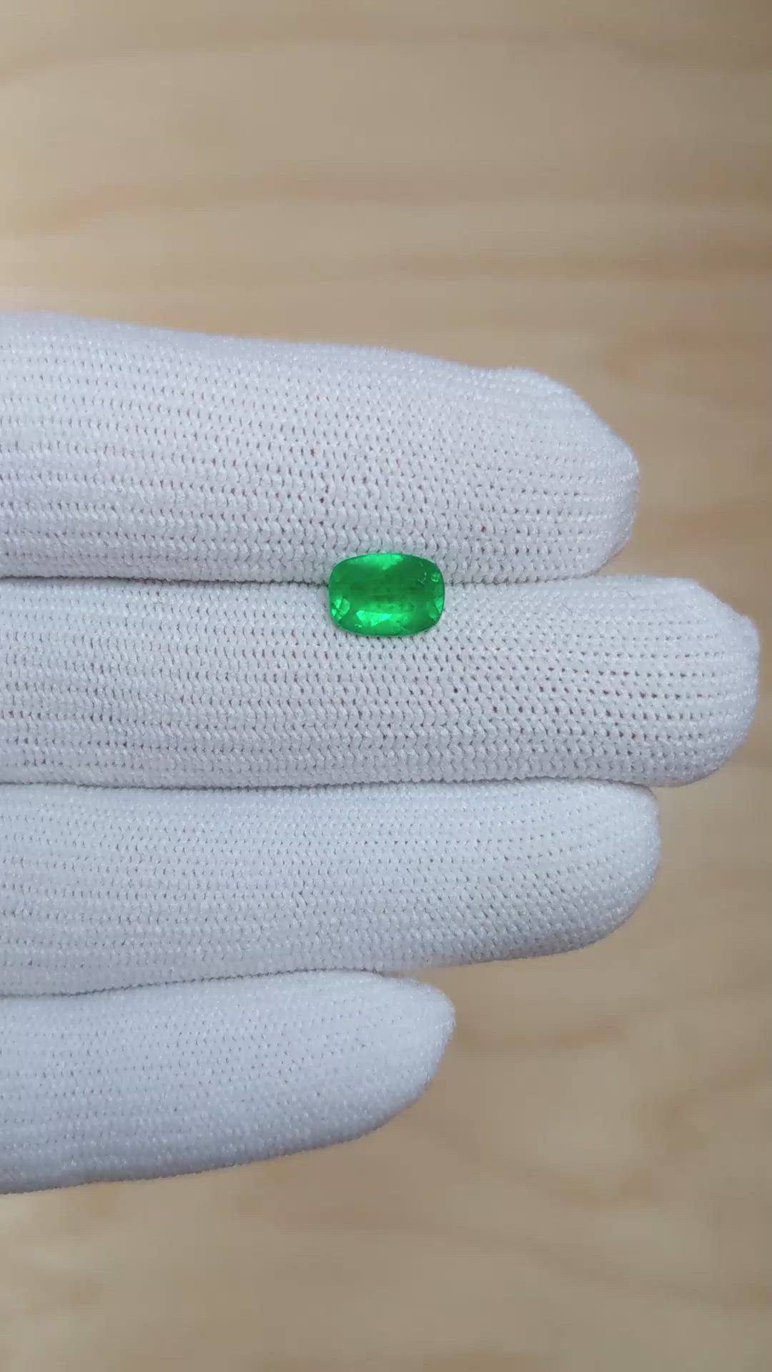 0.93 Ct. Emerald from Afghanistan Size Video
