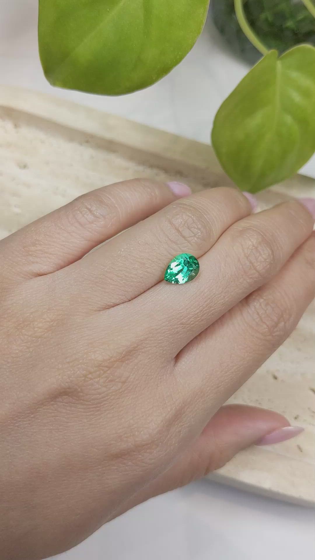 1.54 Ct. Emerald from Russia Size Video