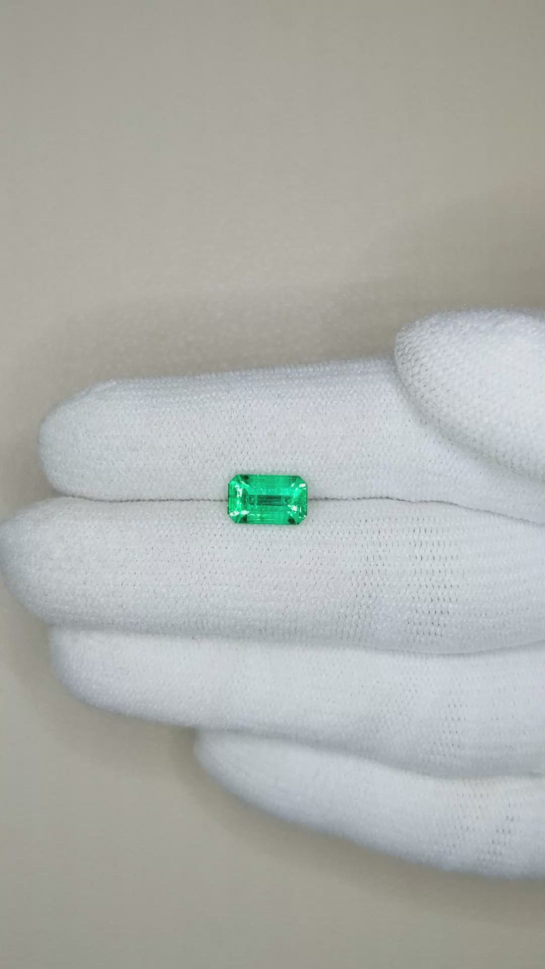 1.47 Ct. Emerald from Russia Size Video