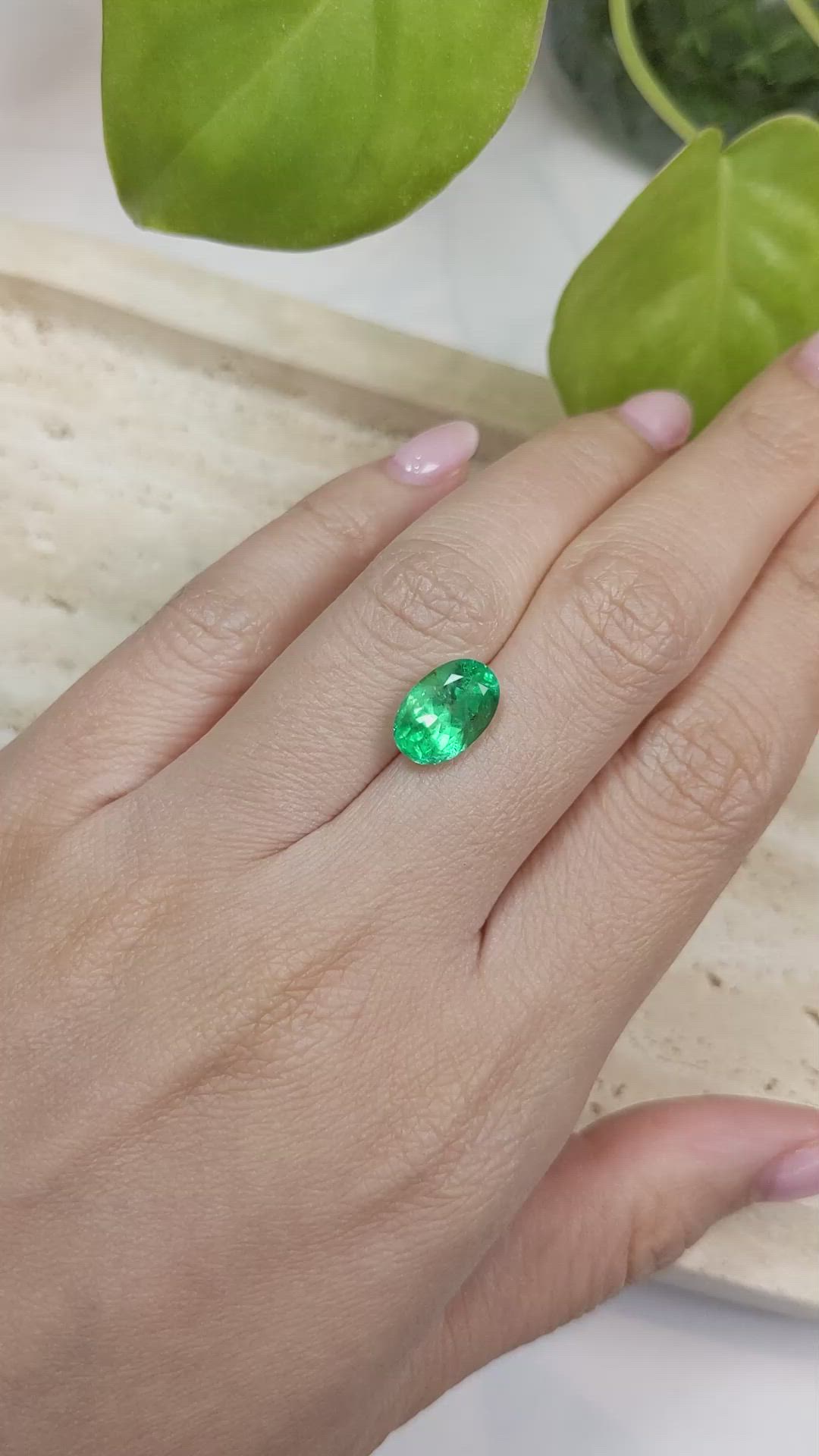 3.06 Ct. Emerald from Russia Size Video