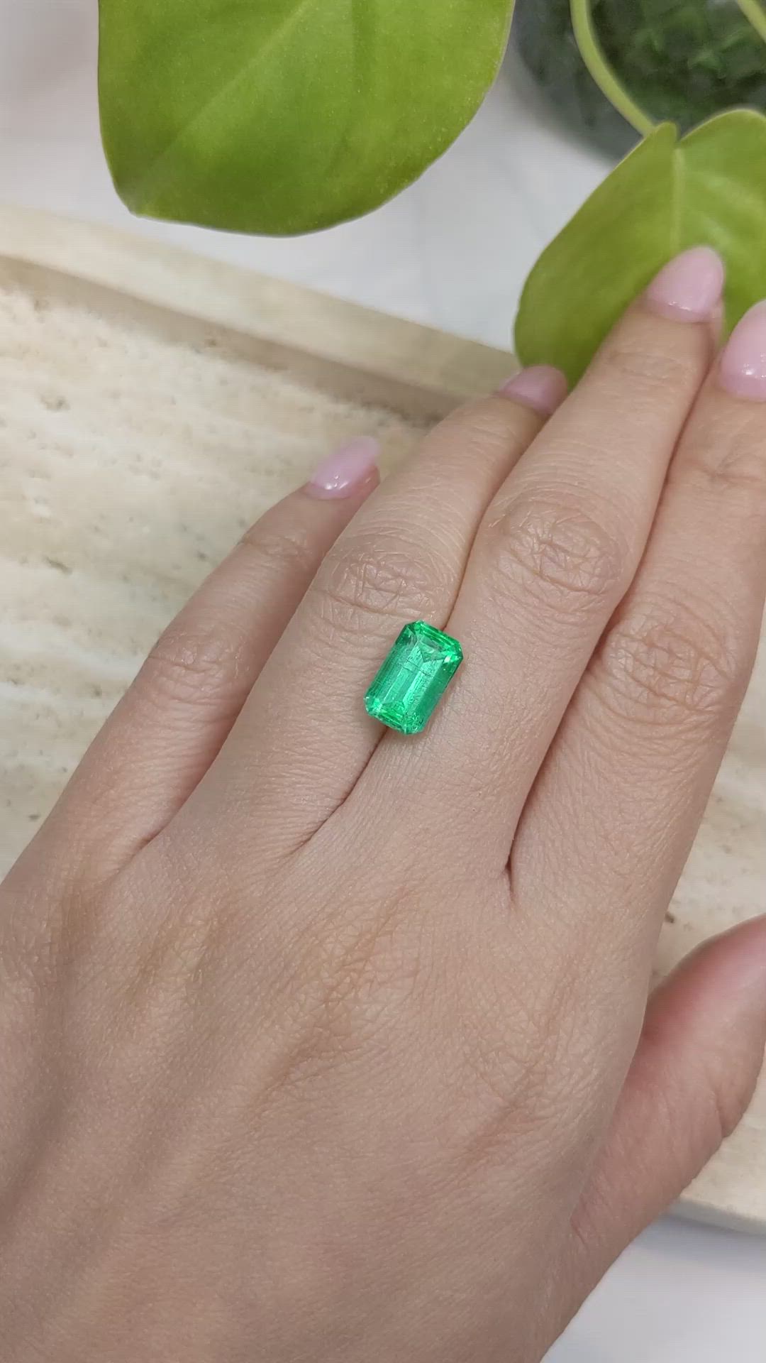 3.11 Ct. Emerald from Russia Size Video