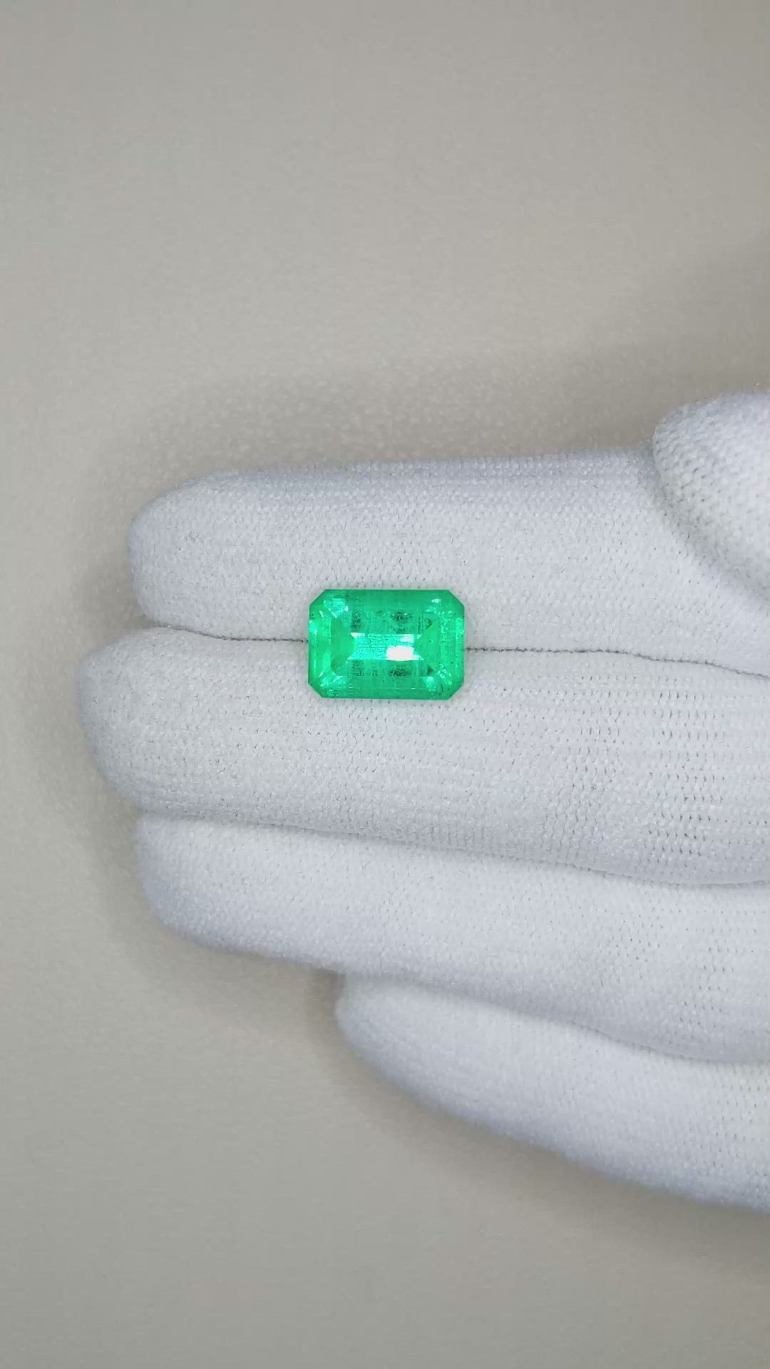 3.31 Ct. Emerald from Russia Size Video