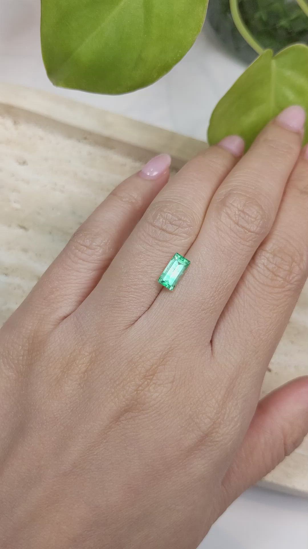 1.11 Ct. Emerald from Russia Size Video