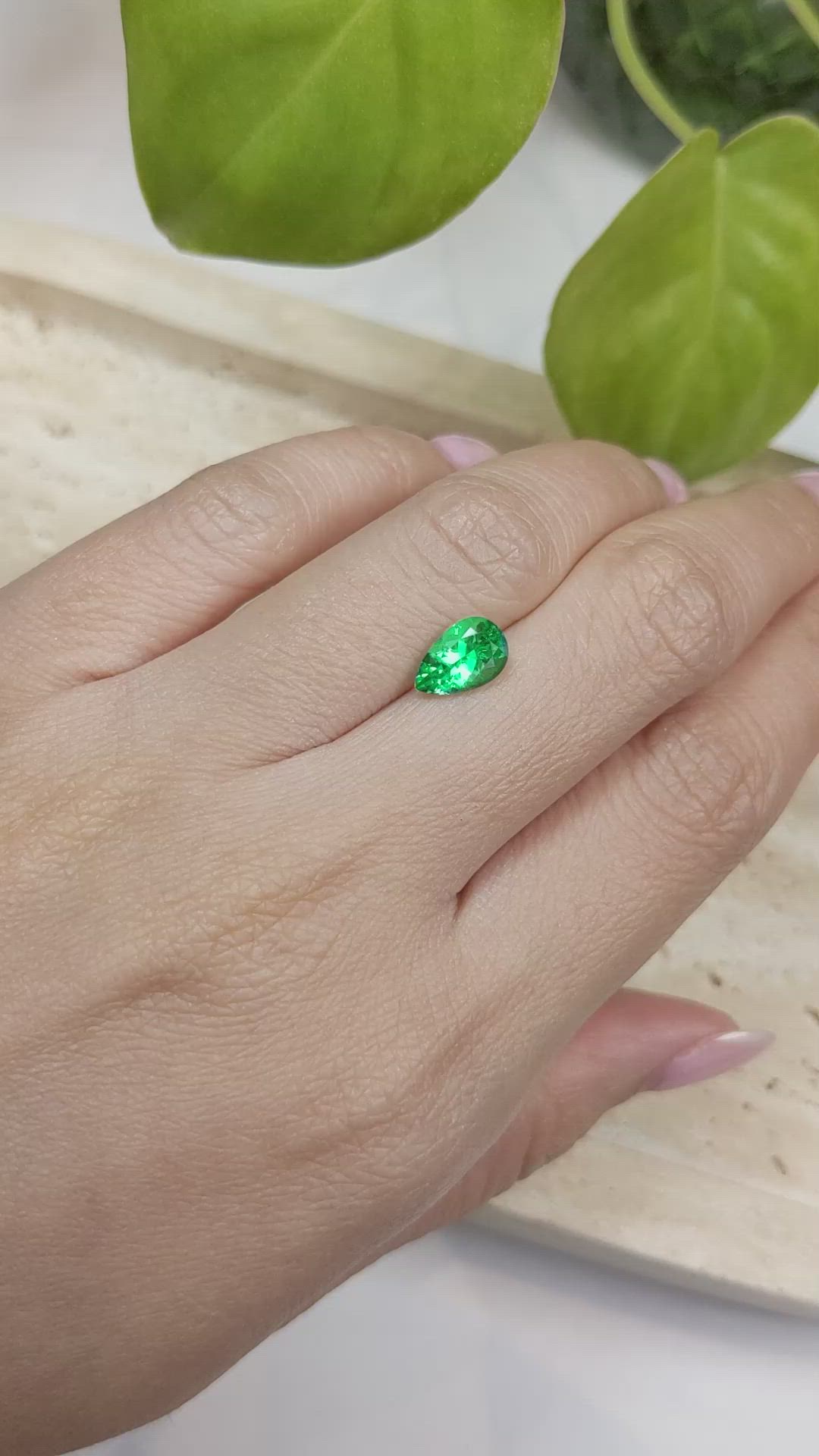 1.26 Ct. Emerald from Russia Size Video