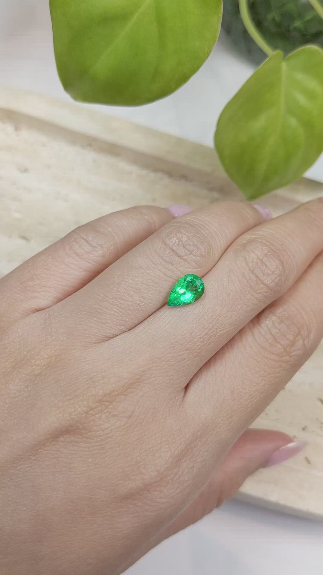 1.33 Ct. Emerald from Russia Size Video