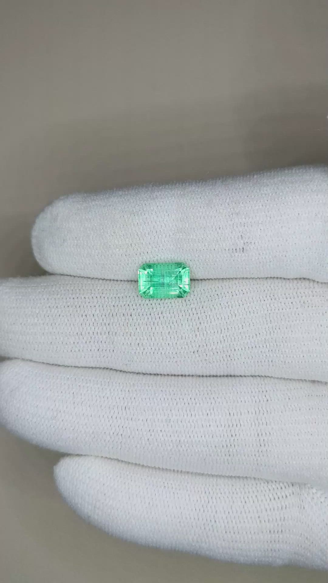 1.72 Ct. Emerald from Russia Size Video