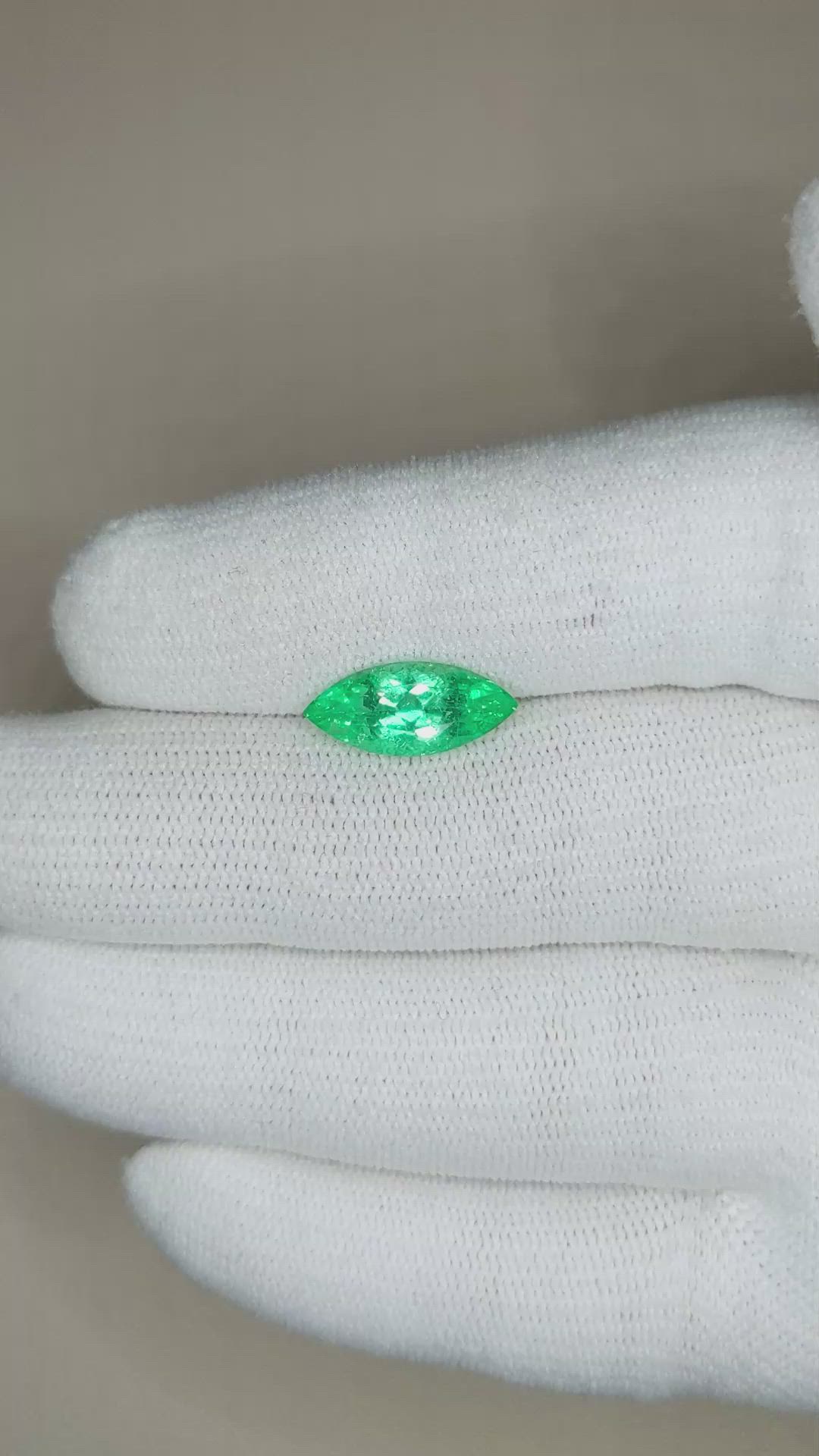 1.90 Ct. Emerald from Russia Size Video