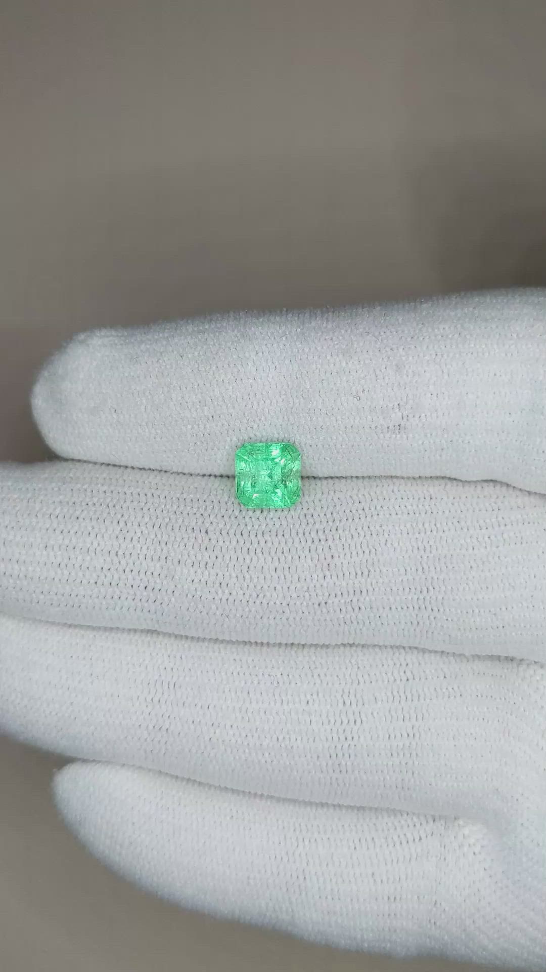 1.39 Ct. Emerald from Russia Size Video