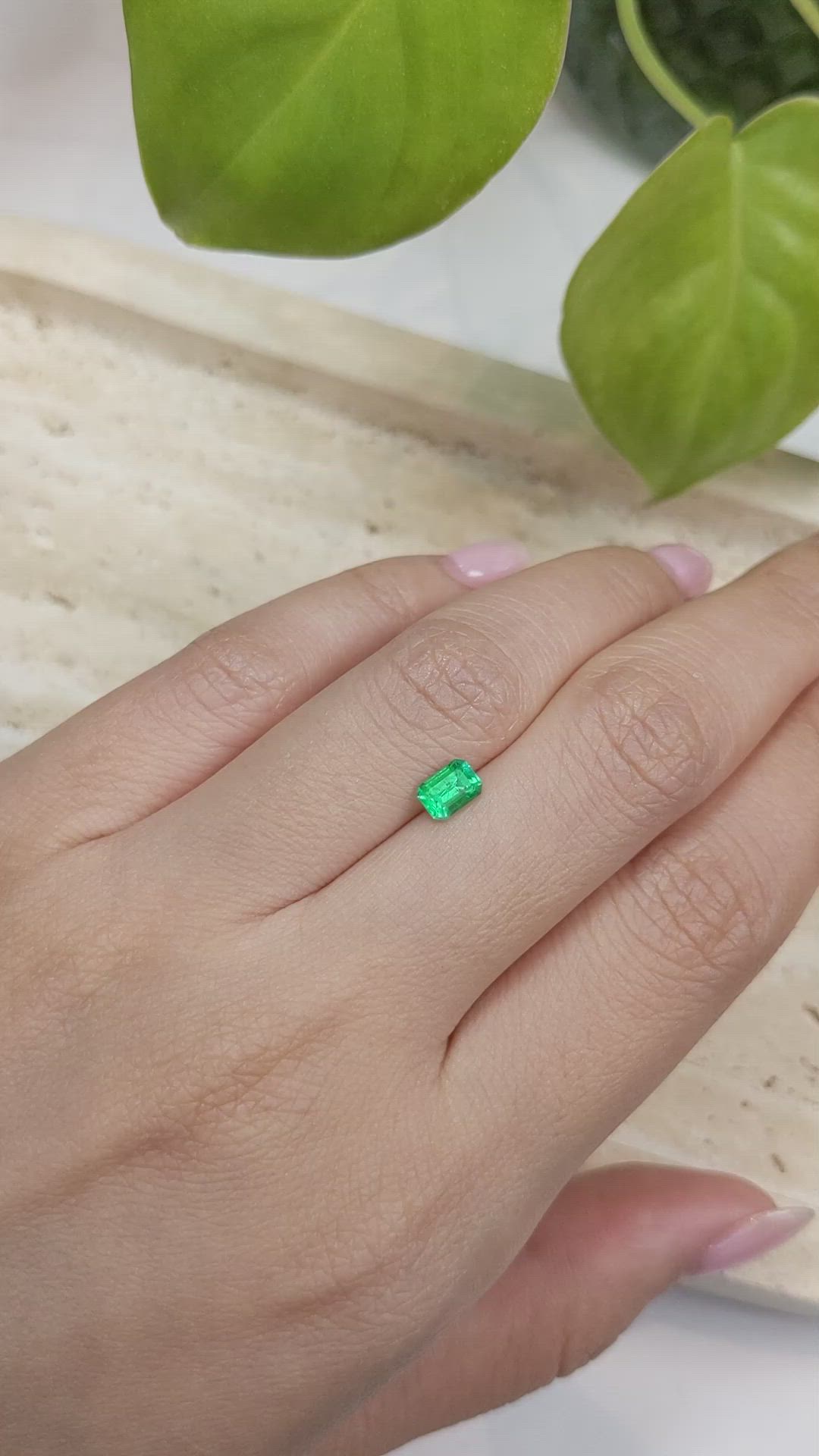 0.53 Ct. Emerald from Russia Size Video